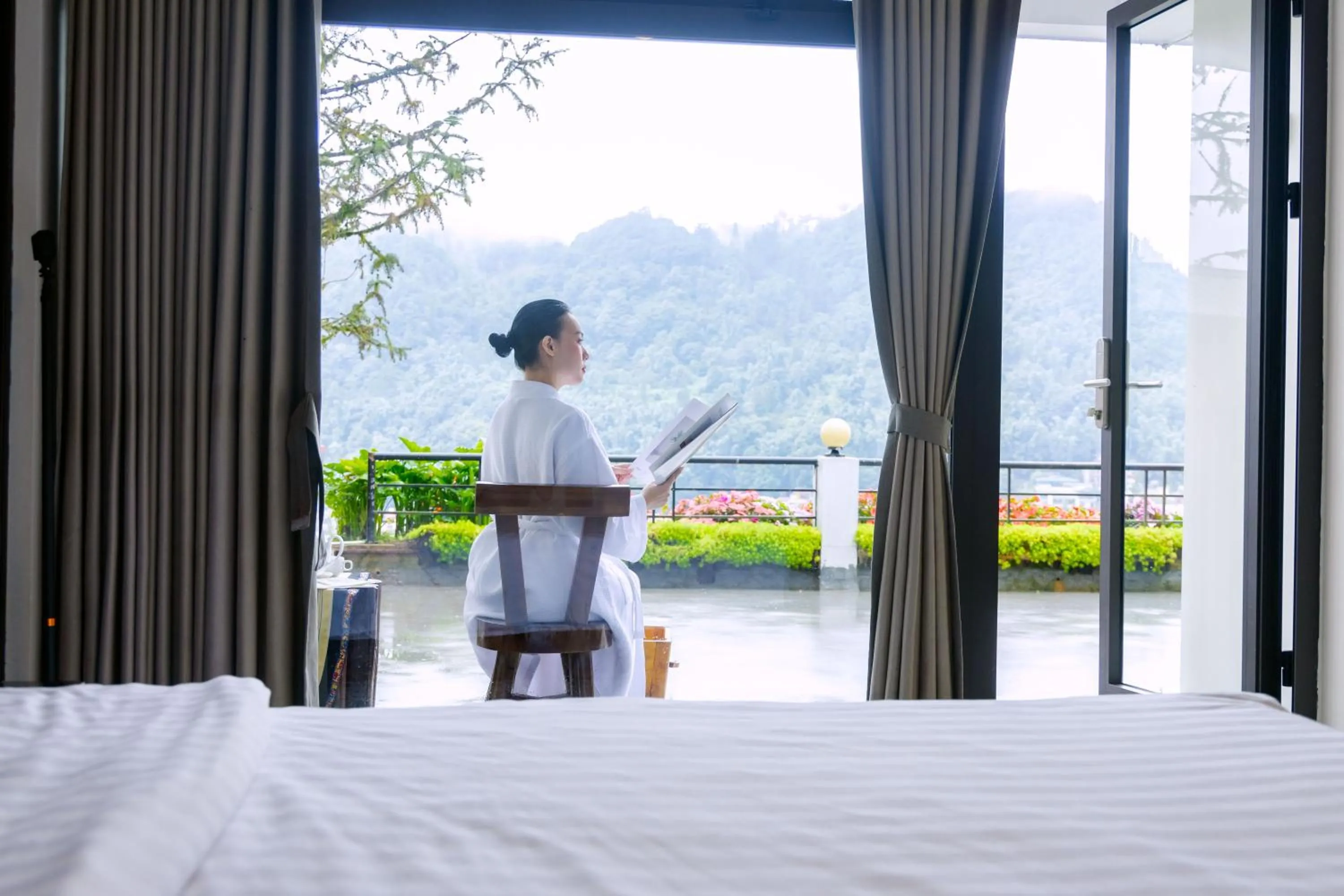 Balcony/Terrace in Sapa Village Hotel