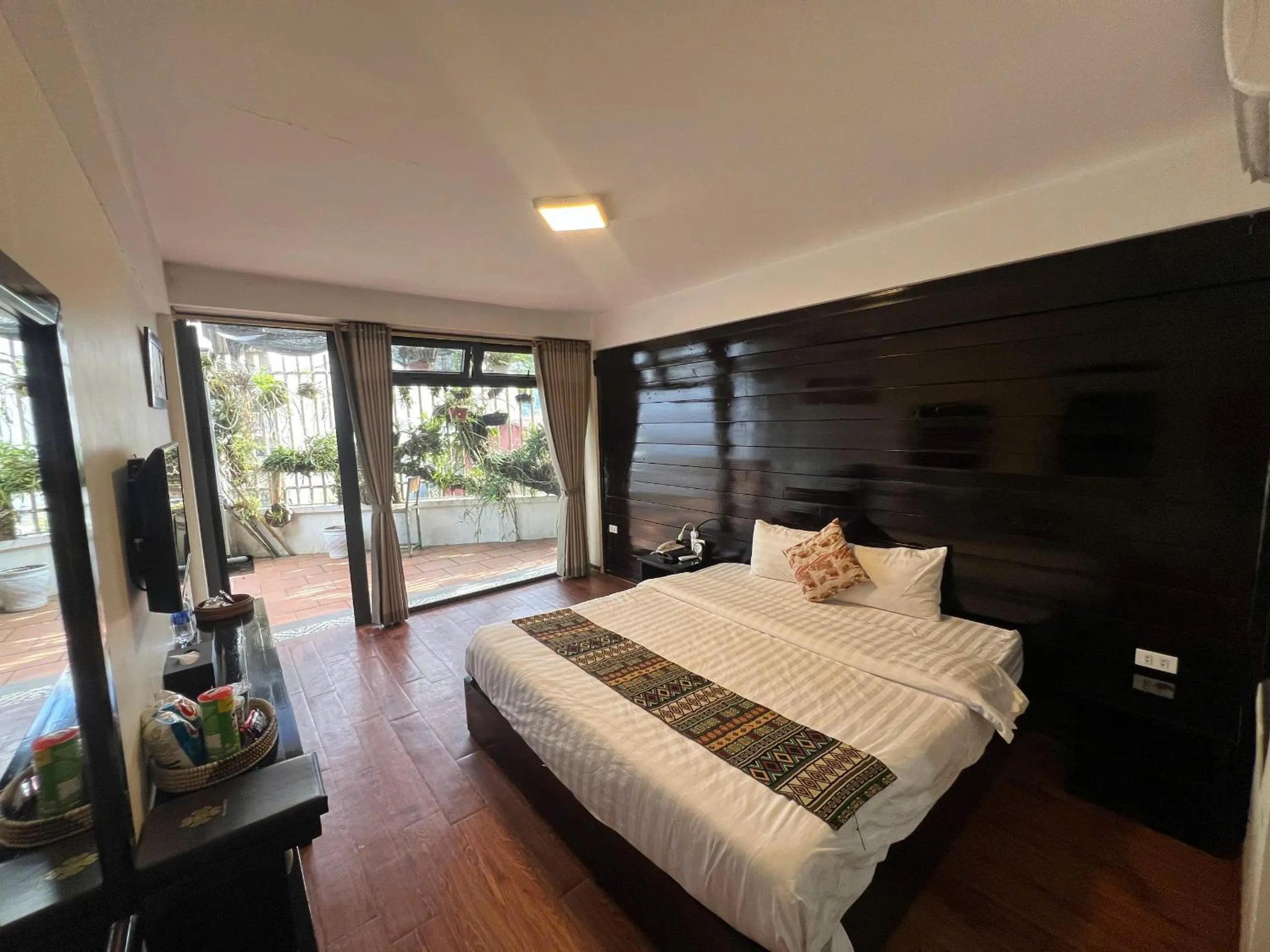 Bed in Sapa Village Hotel