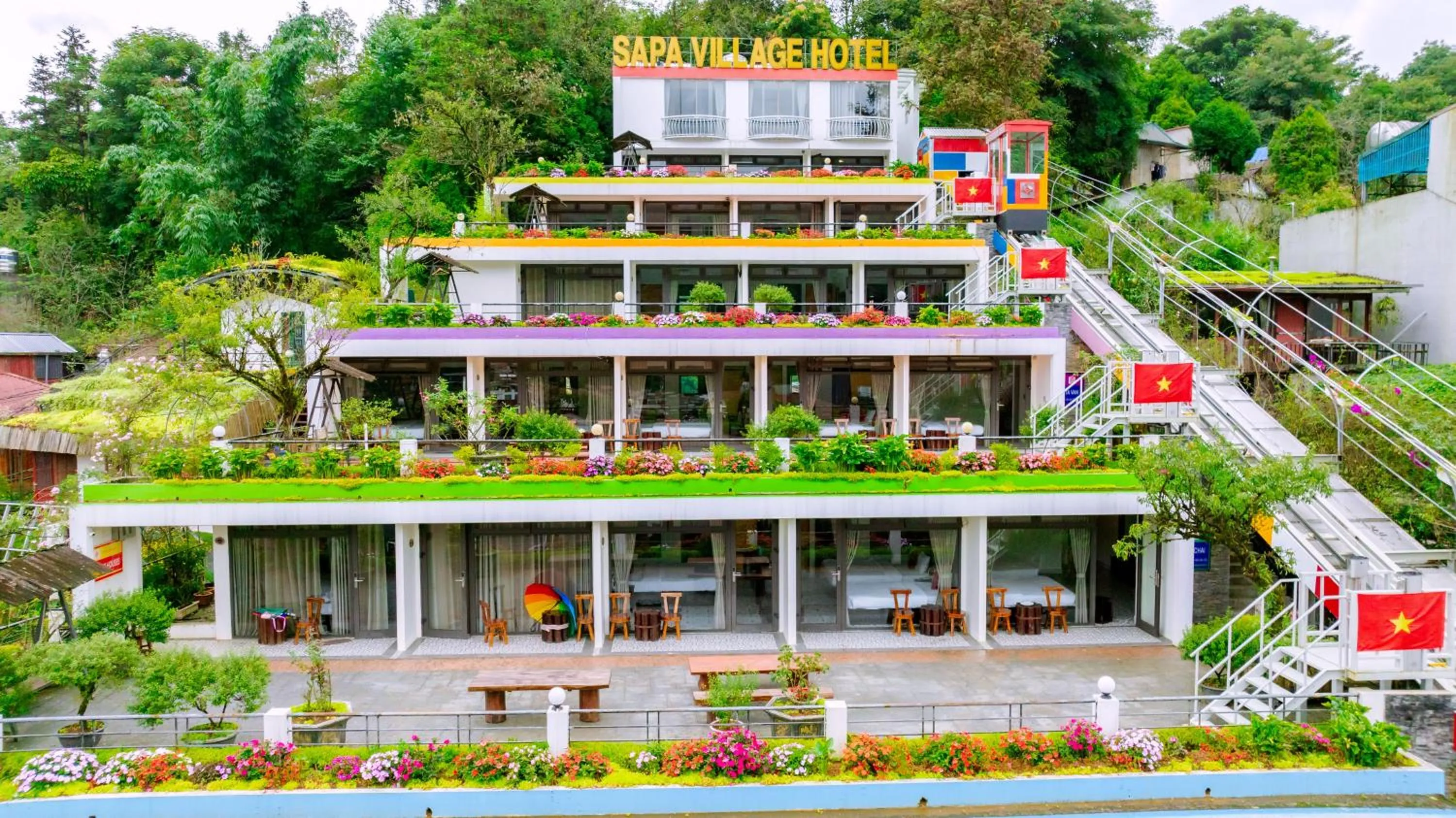Property building in Sapa Village Hotel