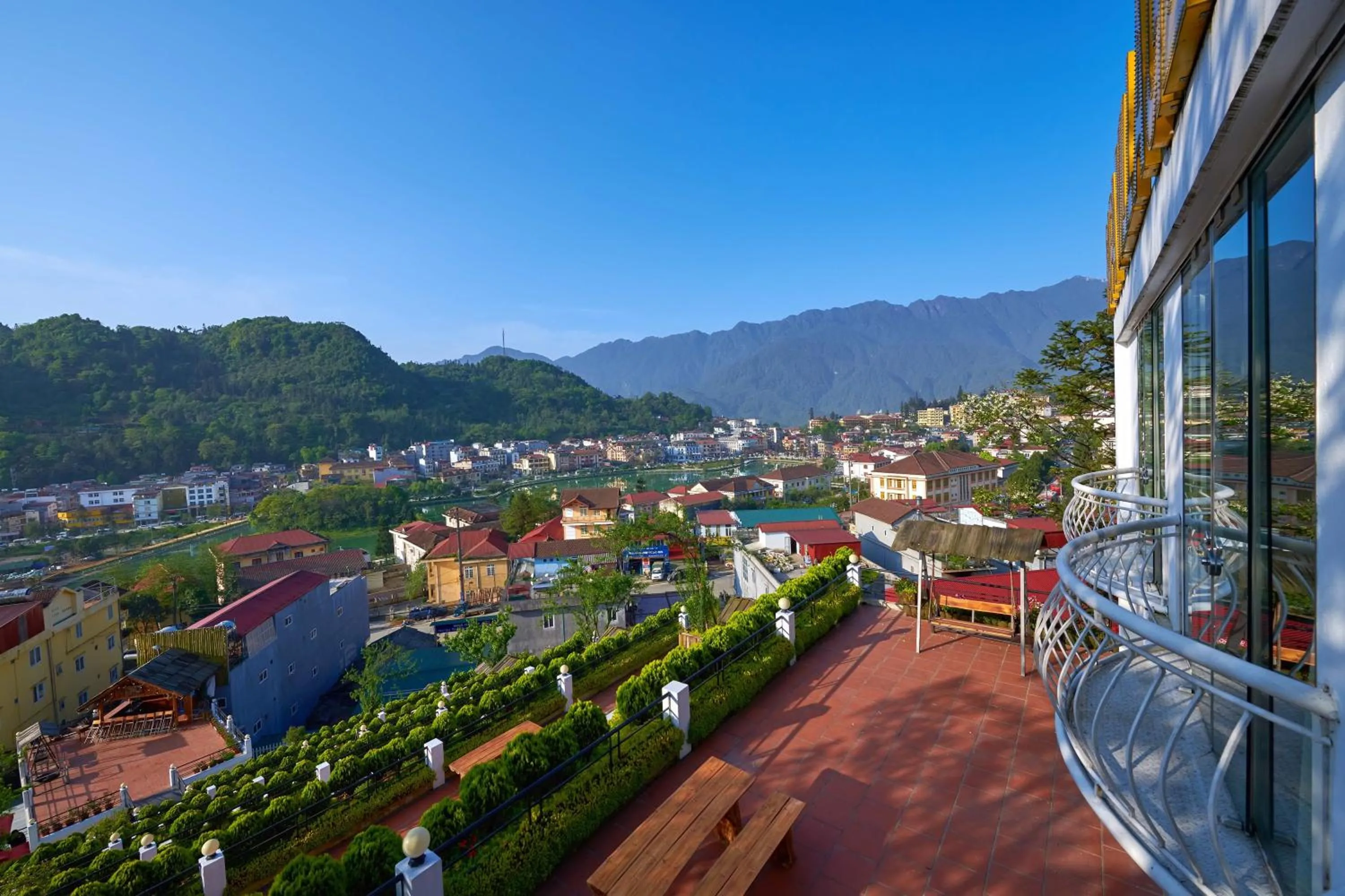 Property building in Sapa Village Hotel