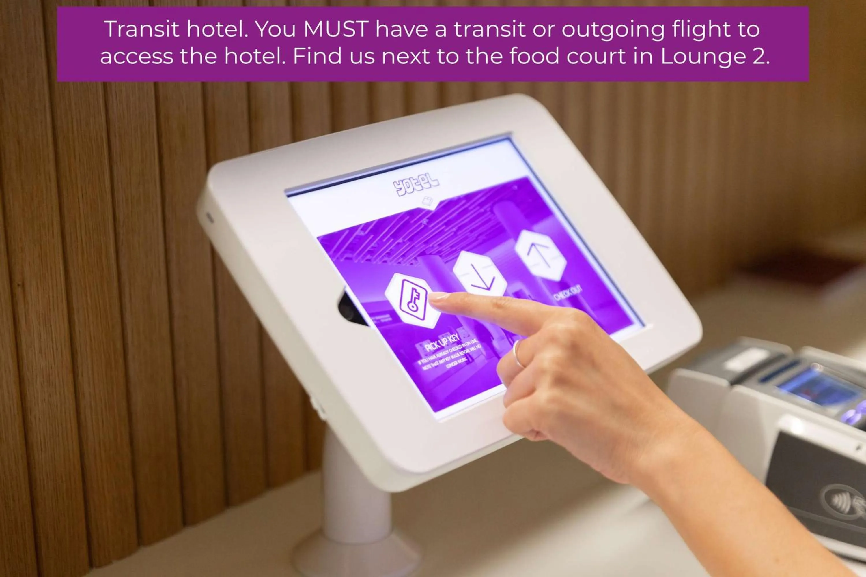 Lobby or reception in YOTELAIR Amsterdam Schiphol Transit Hotel