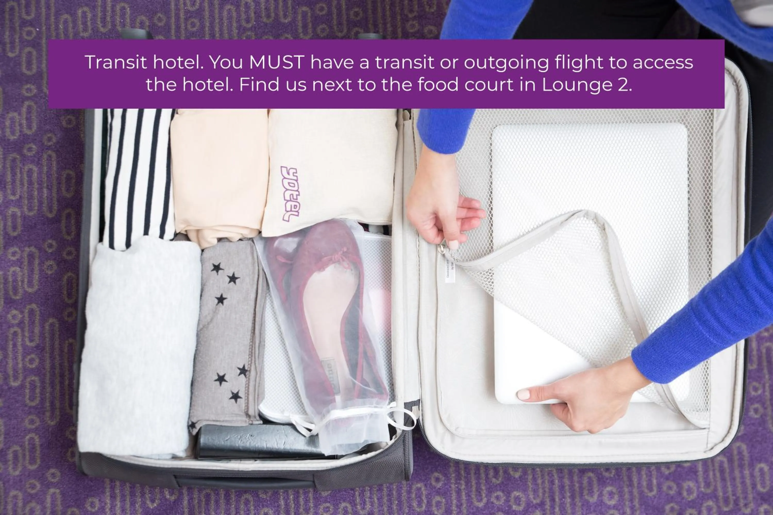 Property logo or sign in YOTELAIR Amsterdam Schiphol Transit Hotel