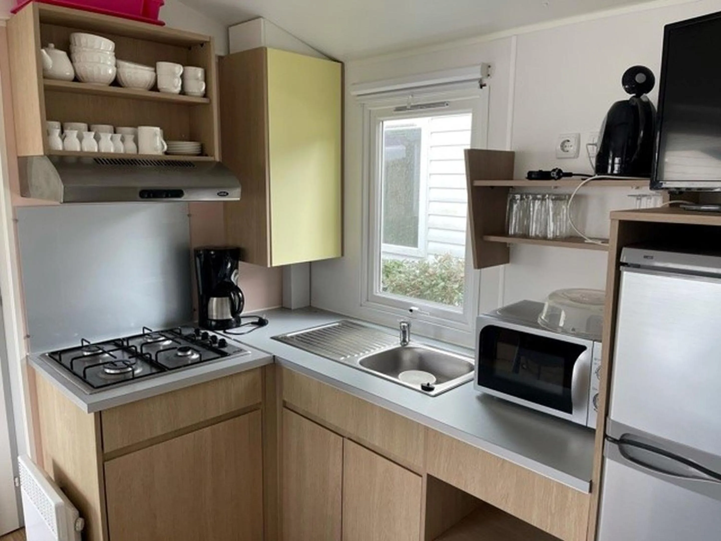 Kitchen or kitchenette in Camping Les Dunes