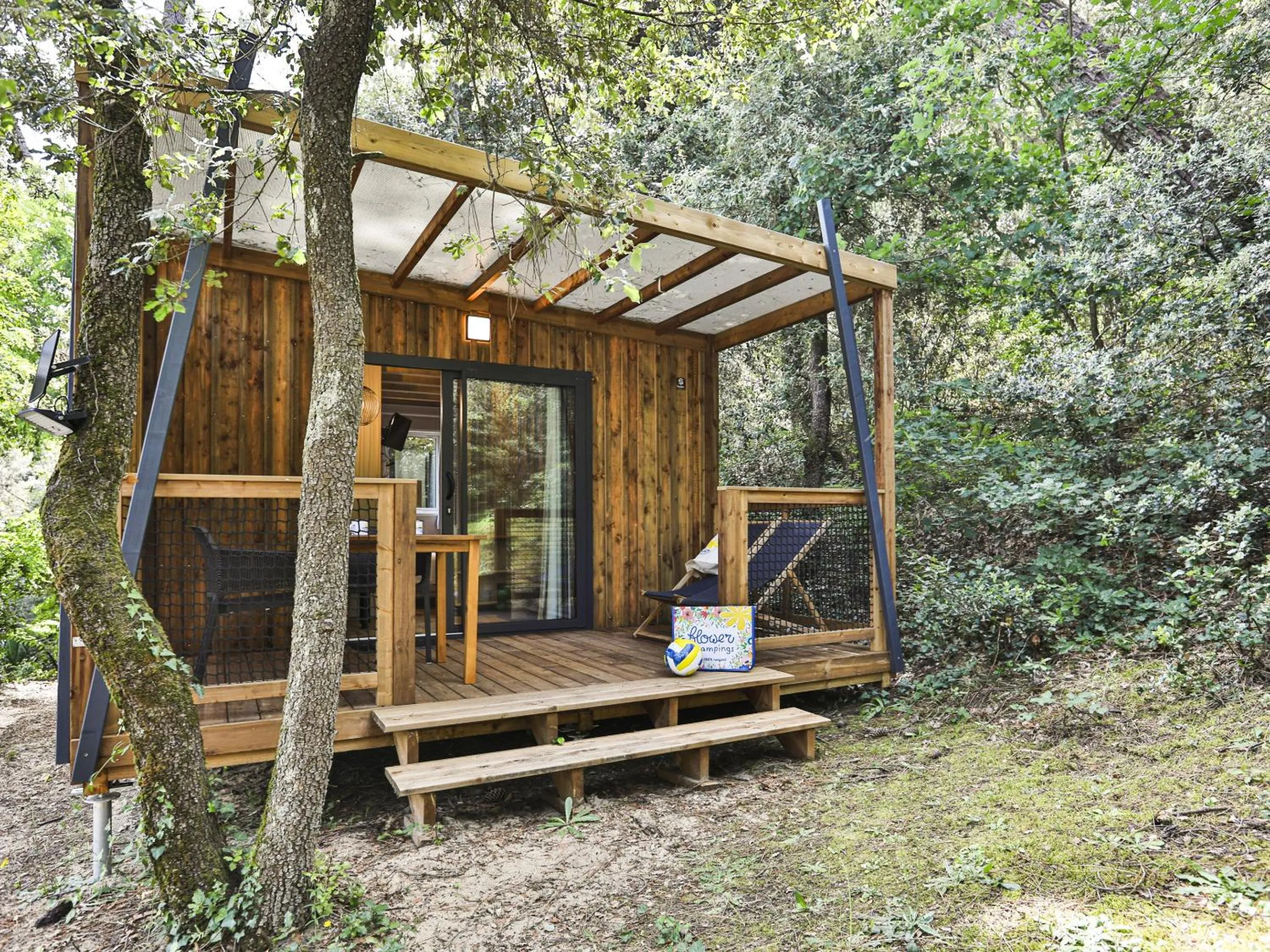 Patio in Camping Les Dunes