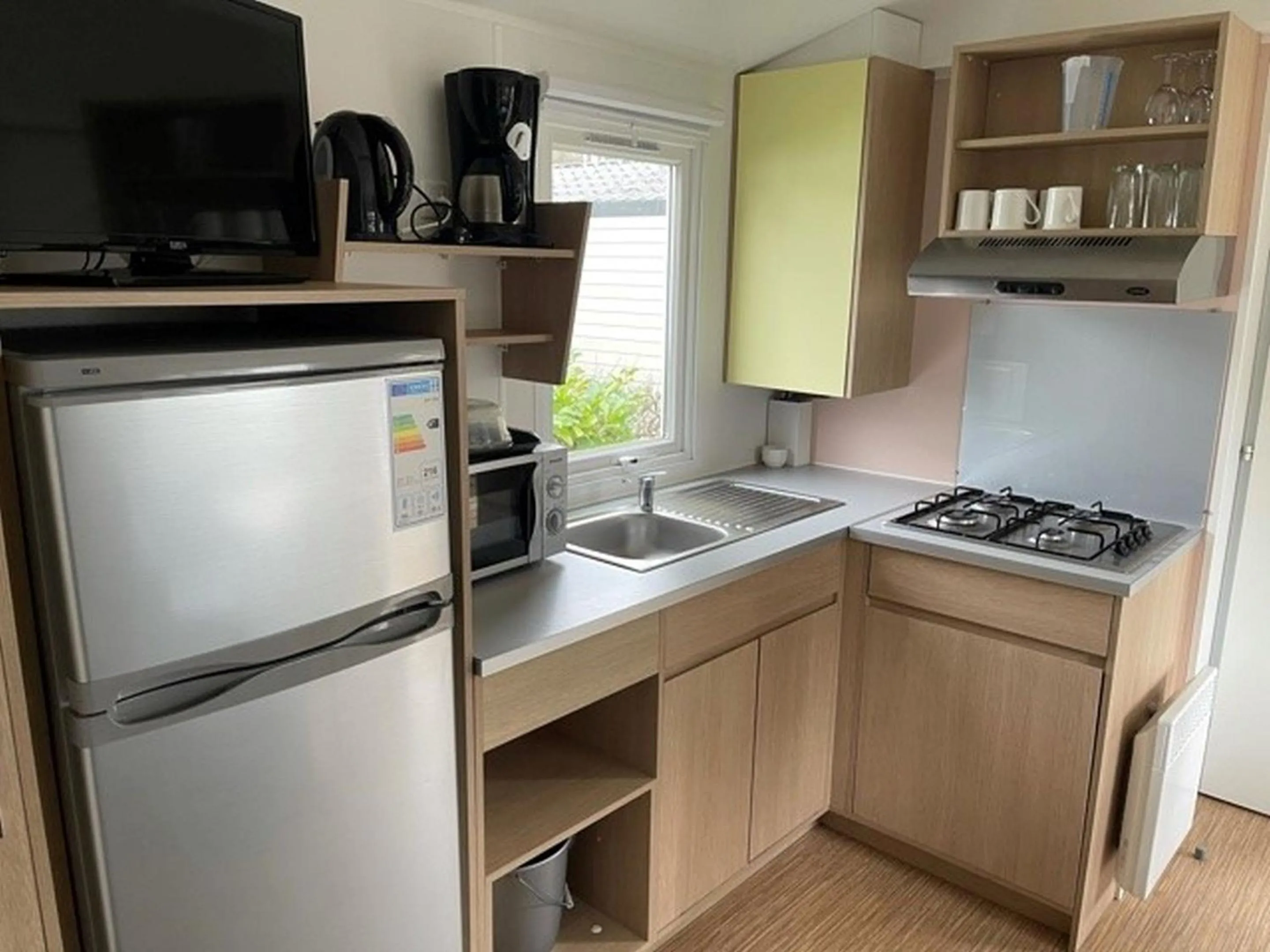 Kitchen or kitchenette in Camping Les Dunes