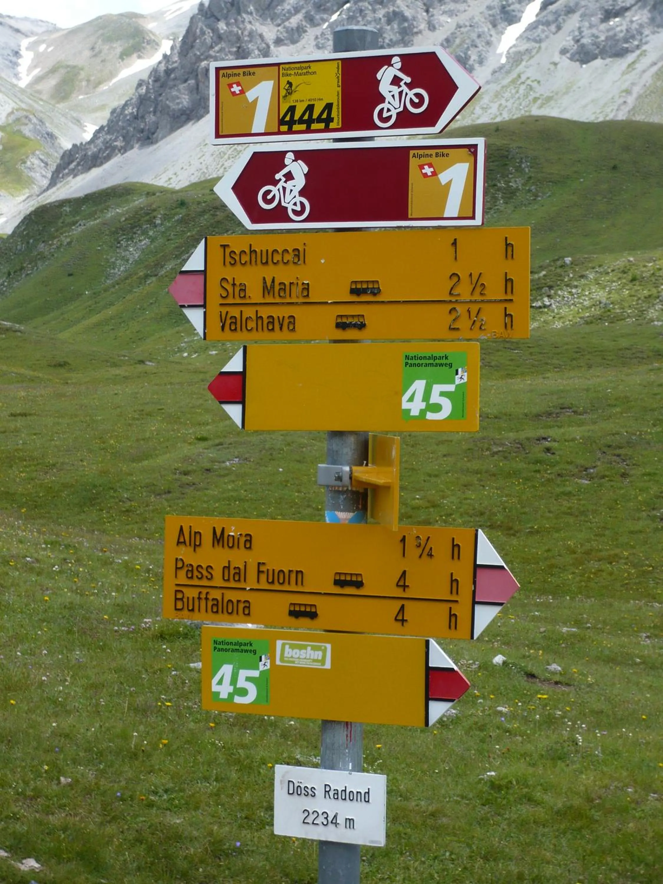 Natural landscape in Hotel Chavalatsch