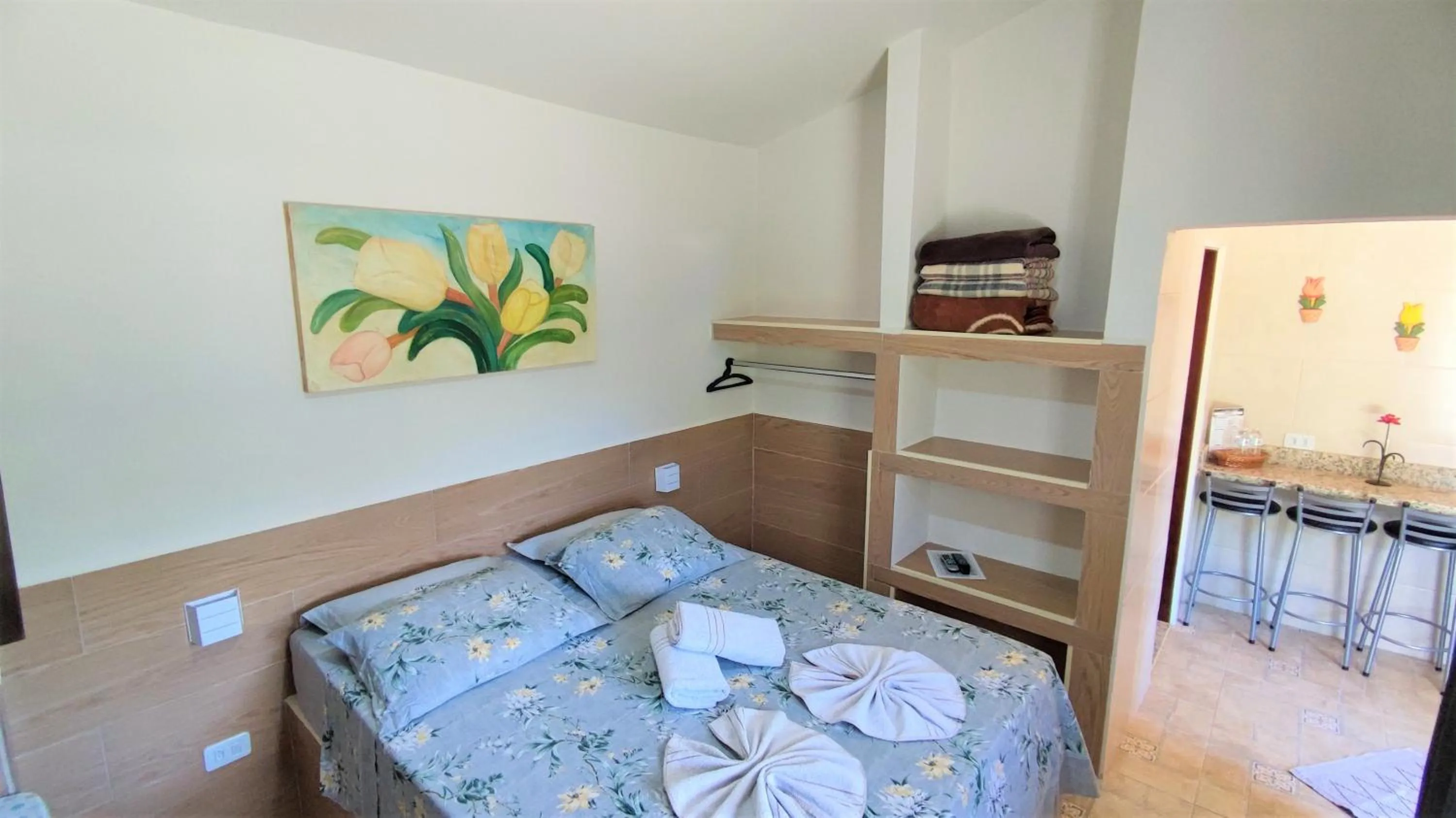 Bed in Chalés Vila da Serra