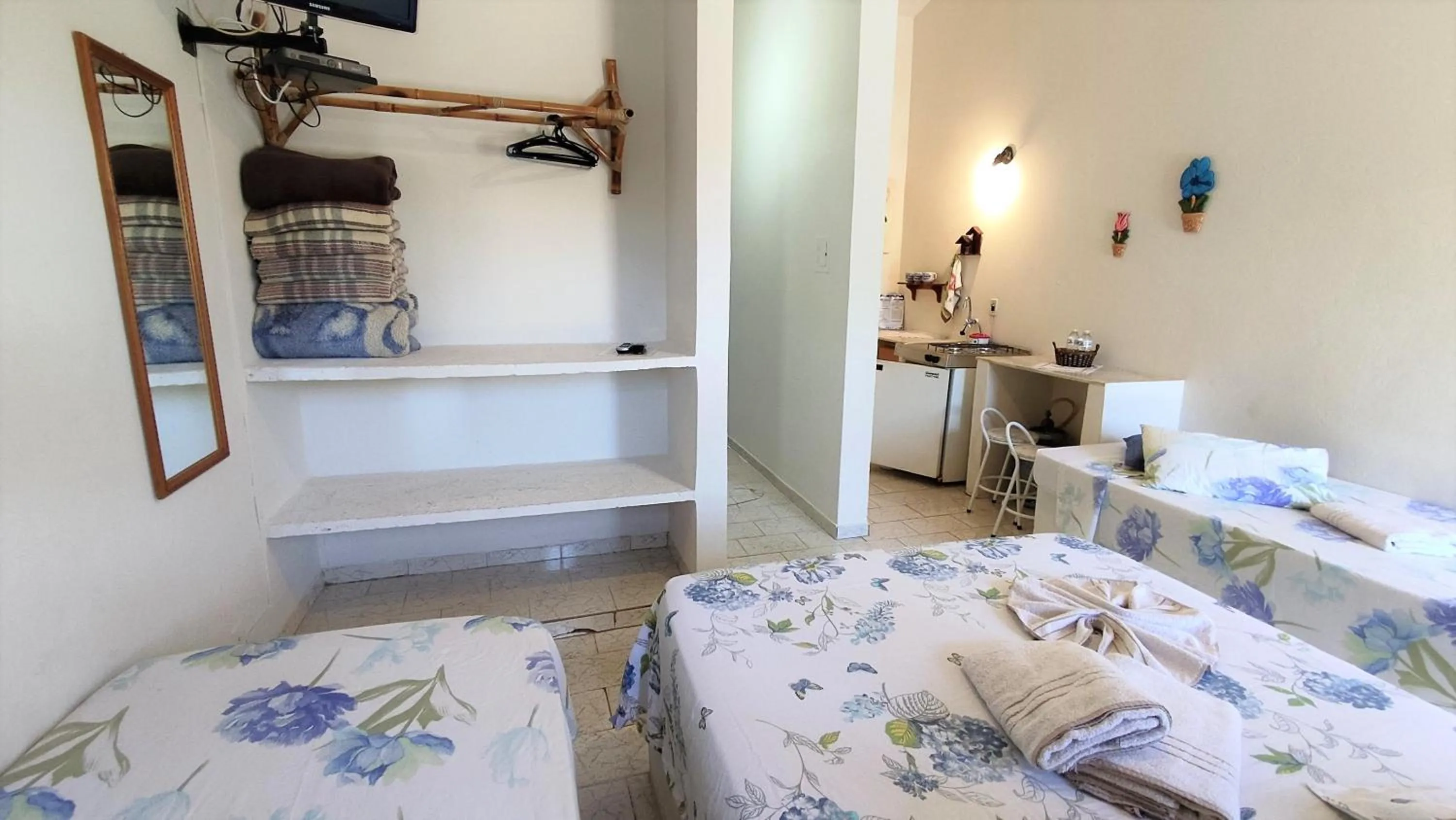 Bed in Chalés Vila da Serra