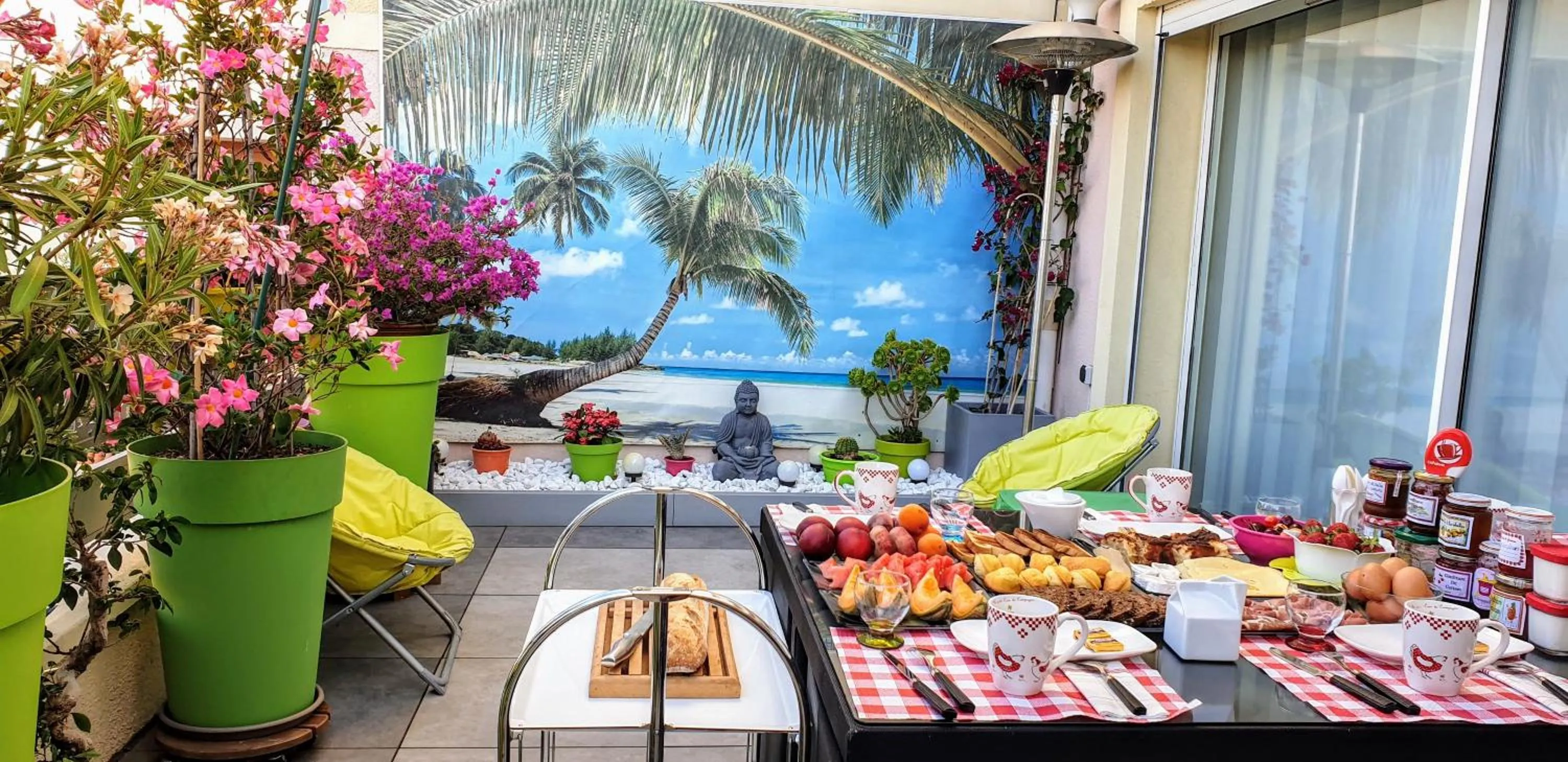 Balcony/Terrace in Chambres d'hôtes Chez Pat et Nanou