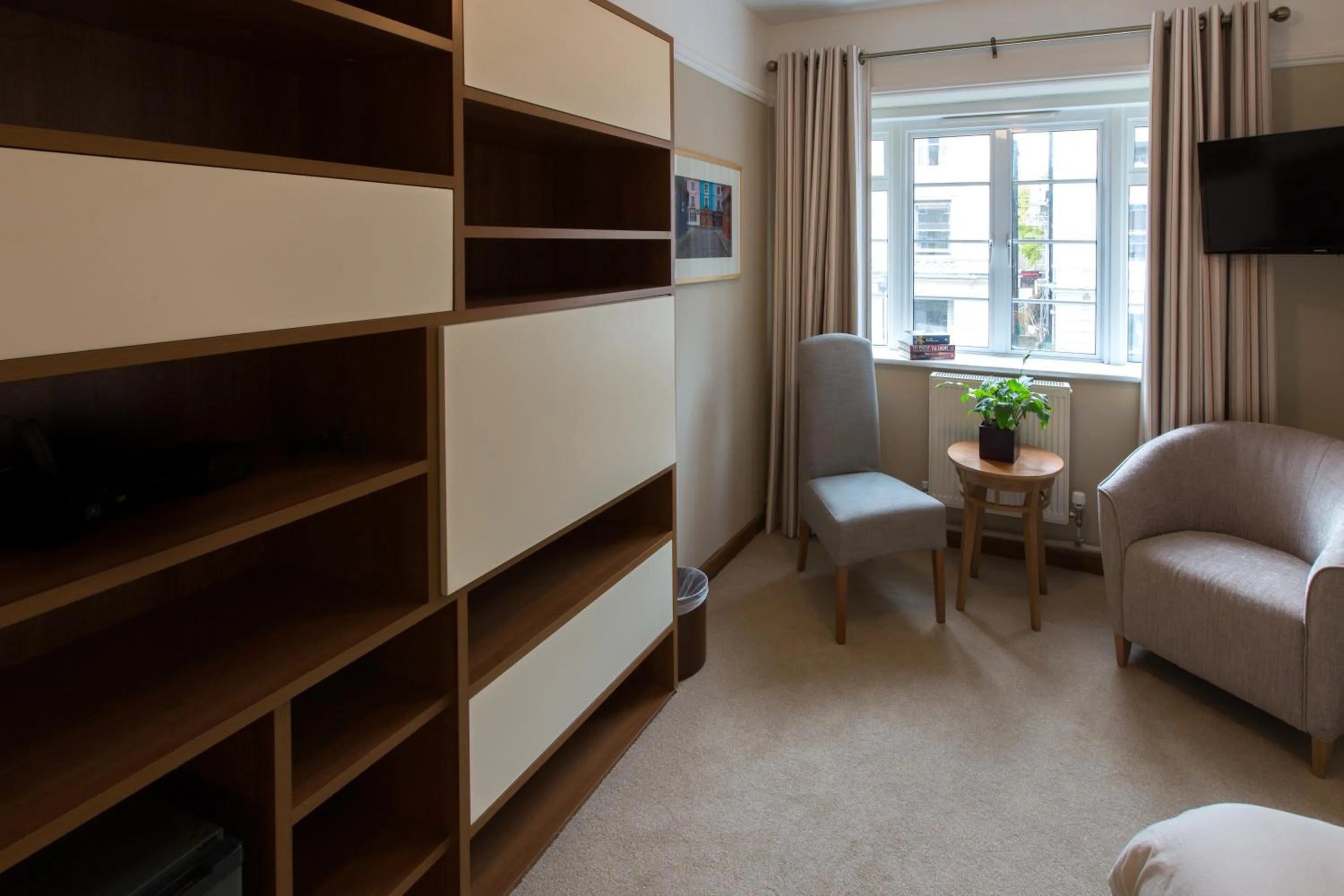 Seating area in Vincent House London Residence