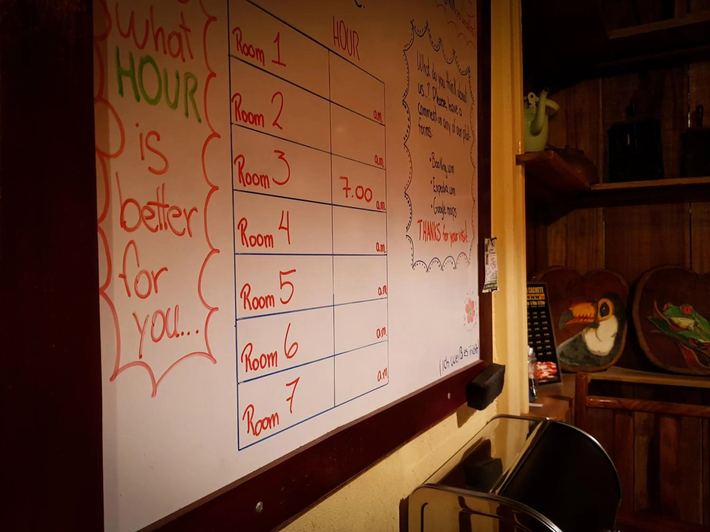 Communal kitchen in Greemount Hotel