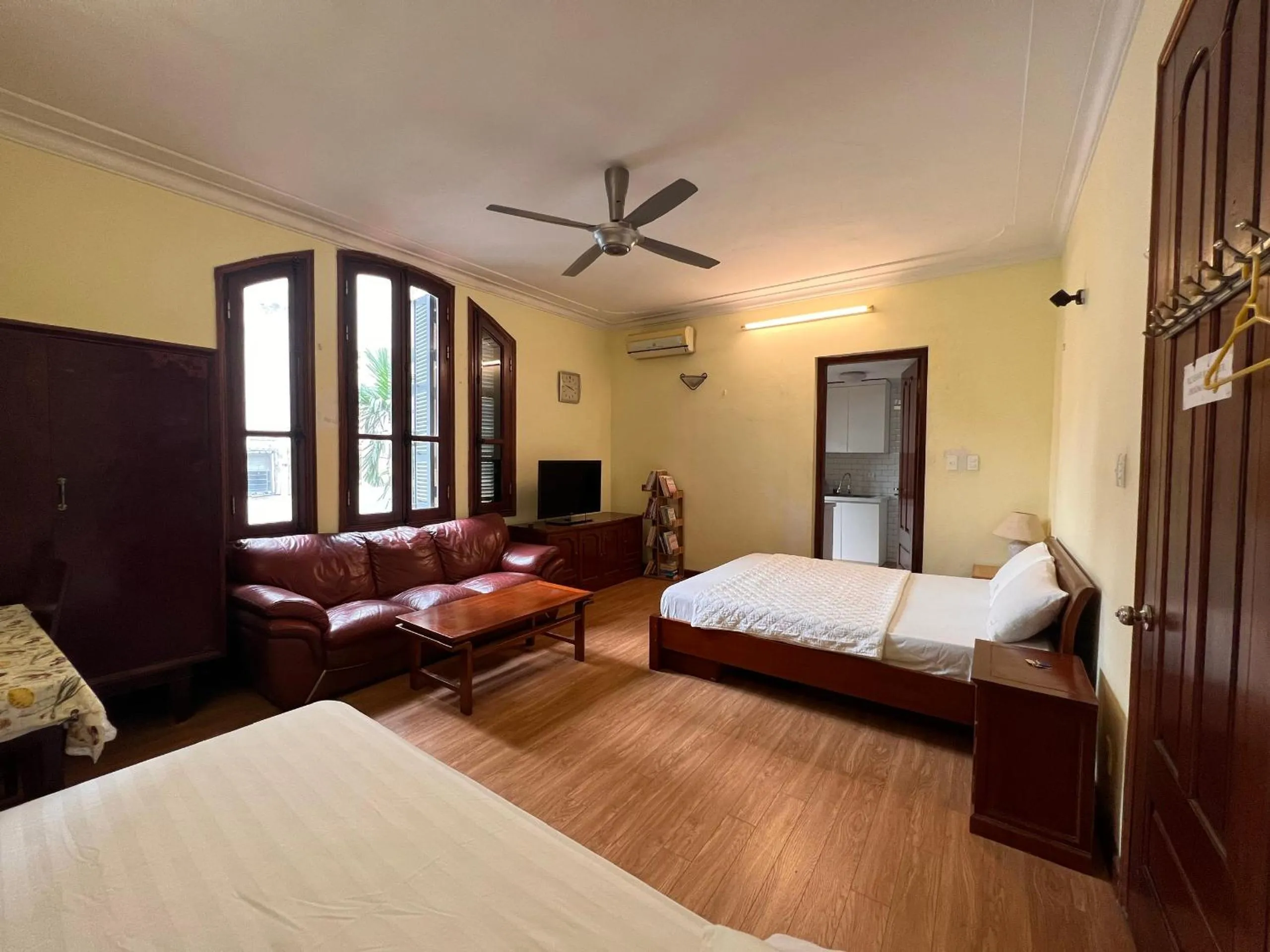 Bed in French-styled house