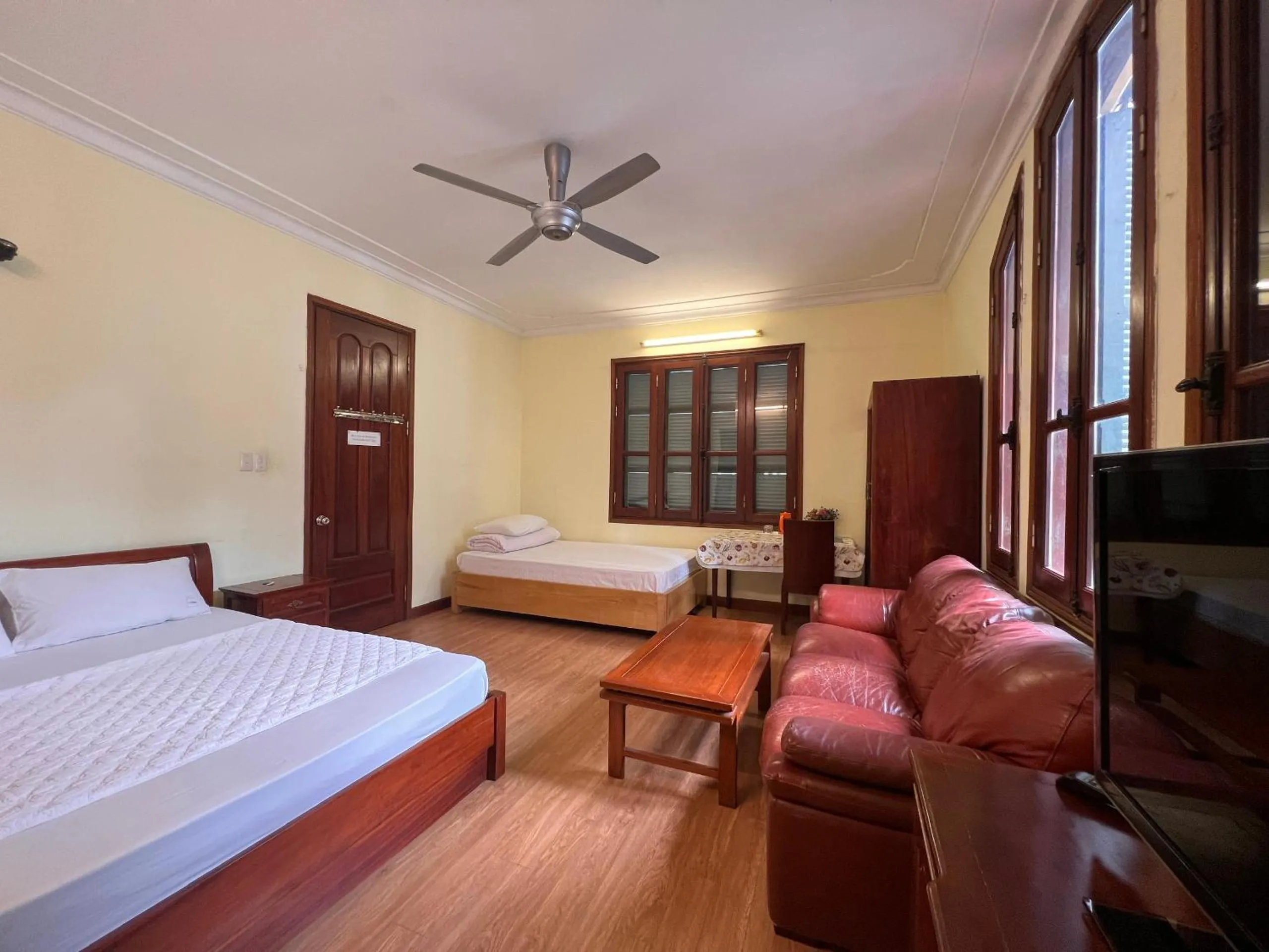 Bed in French-styled house