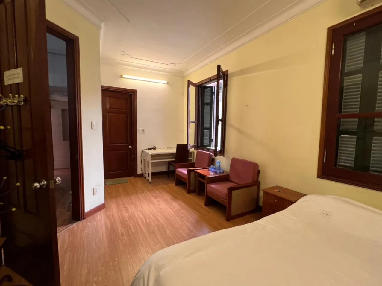 Bed in French-styled house