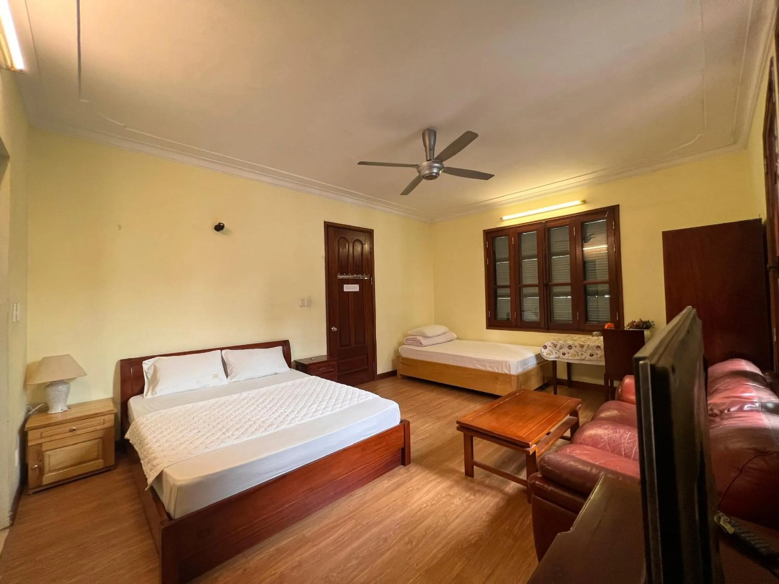 Bed in French-styled house