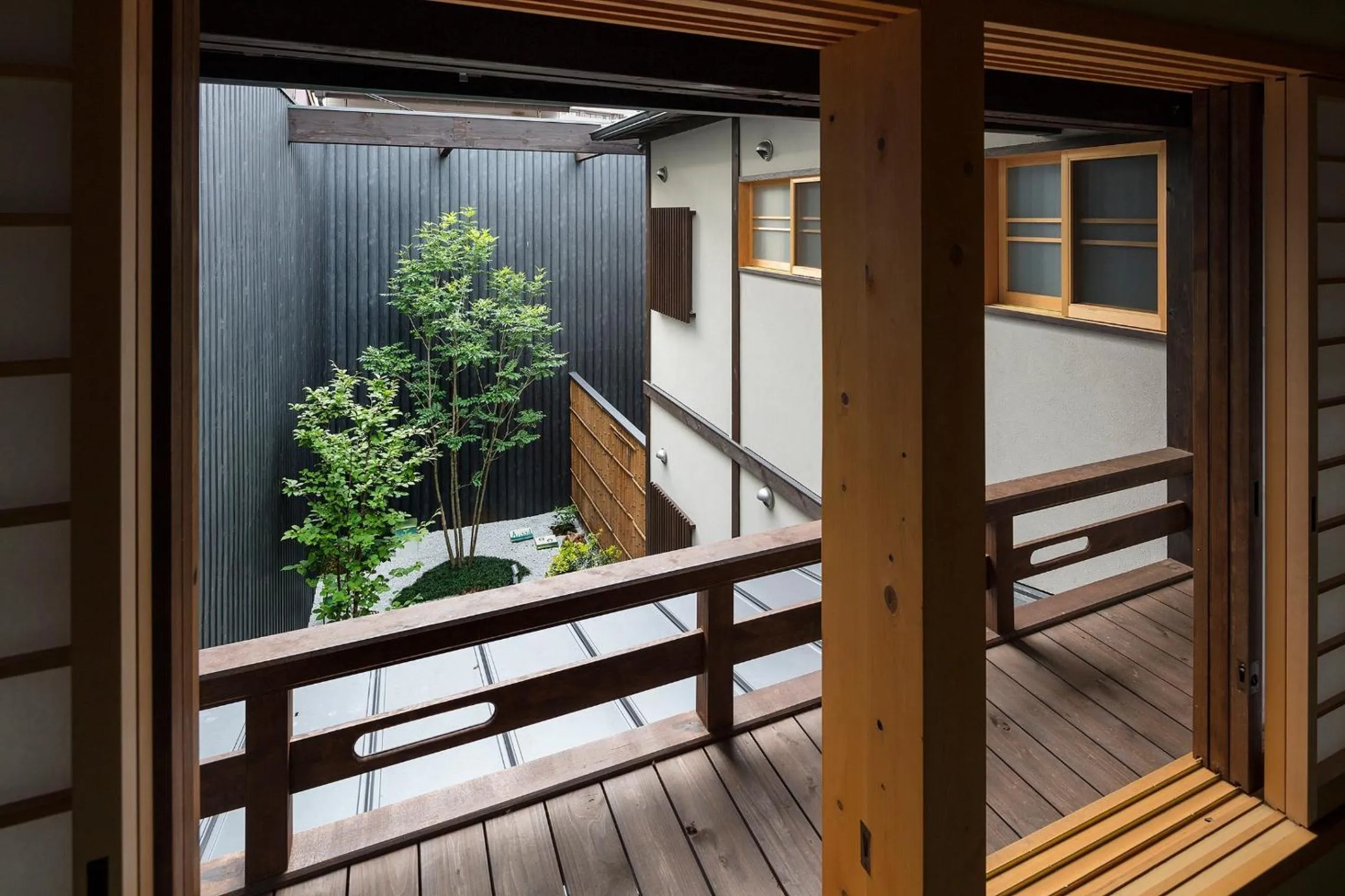 Garden view in Garaku an Machiya House