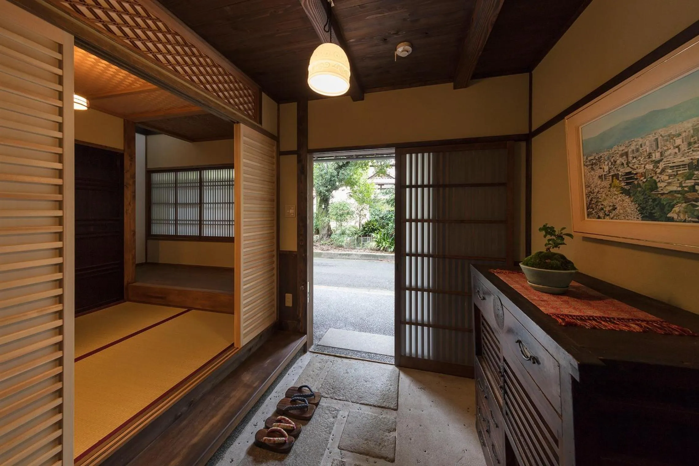 Facade/entrance in Garaku an Machiya House