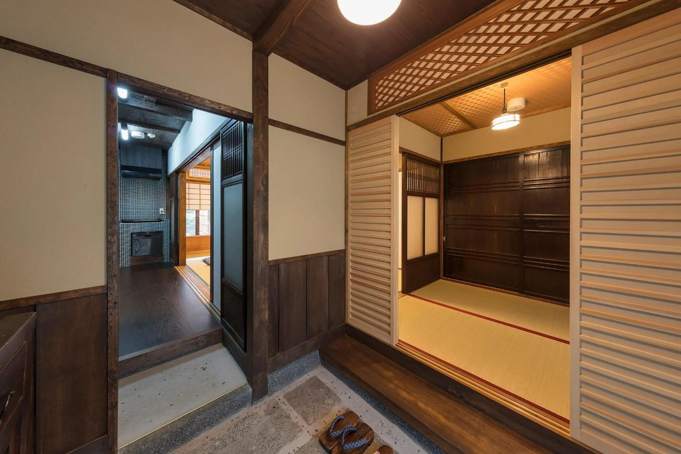 Facade/entrance in Garaku an Machiya House