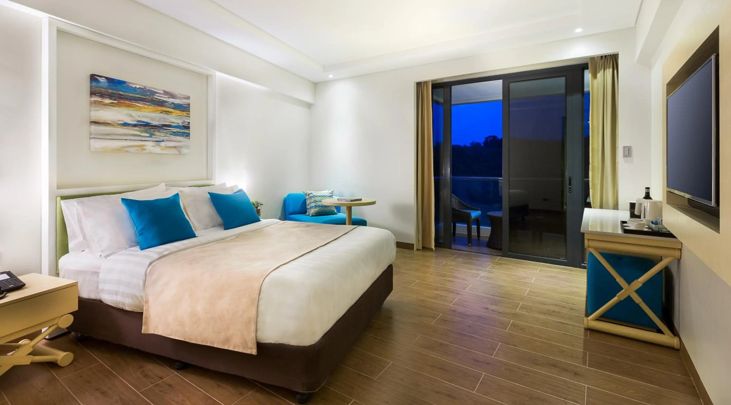 Photo of the whole room, Bed in Savoy Hotel Boracay near Newcoast Beach