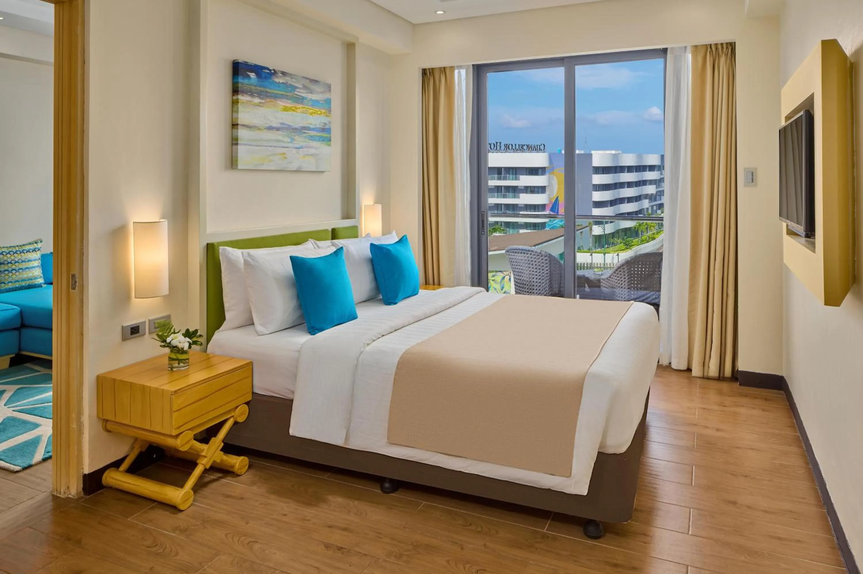 Bedroom, Bed in Savoy Hotel Boracay near Newcoast Beach