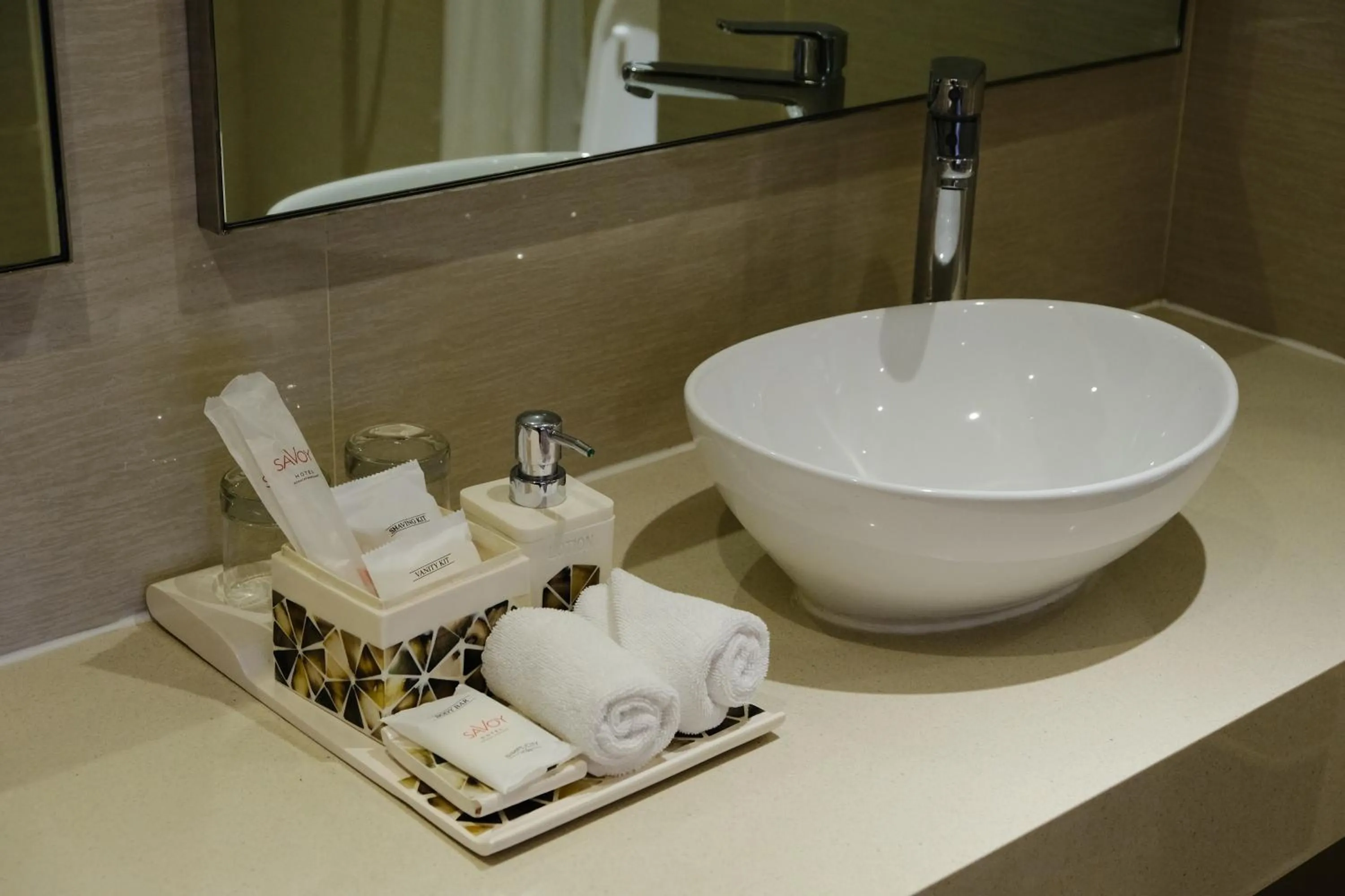 Bathroom in Savoy Hotel Boracay near Newcoast Beach