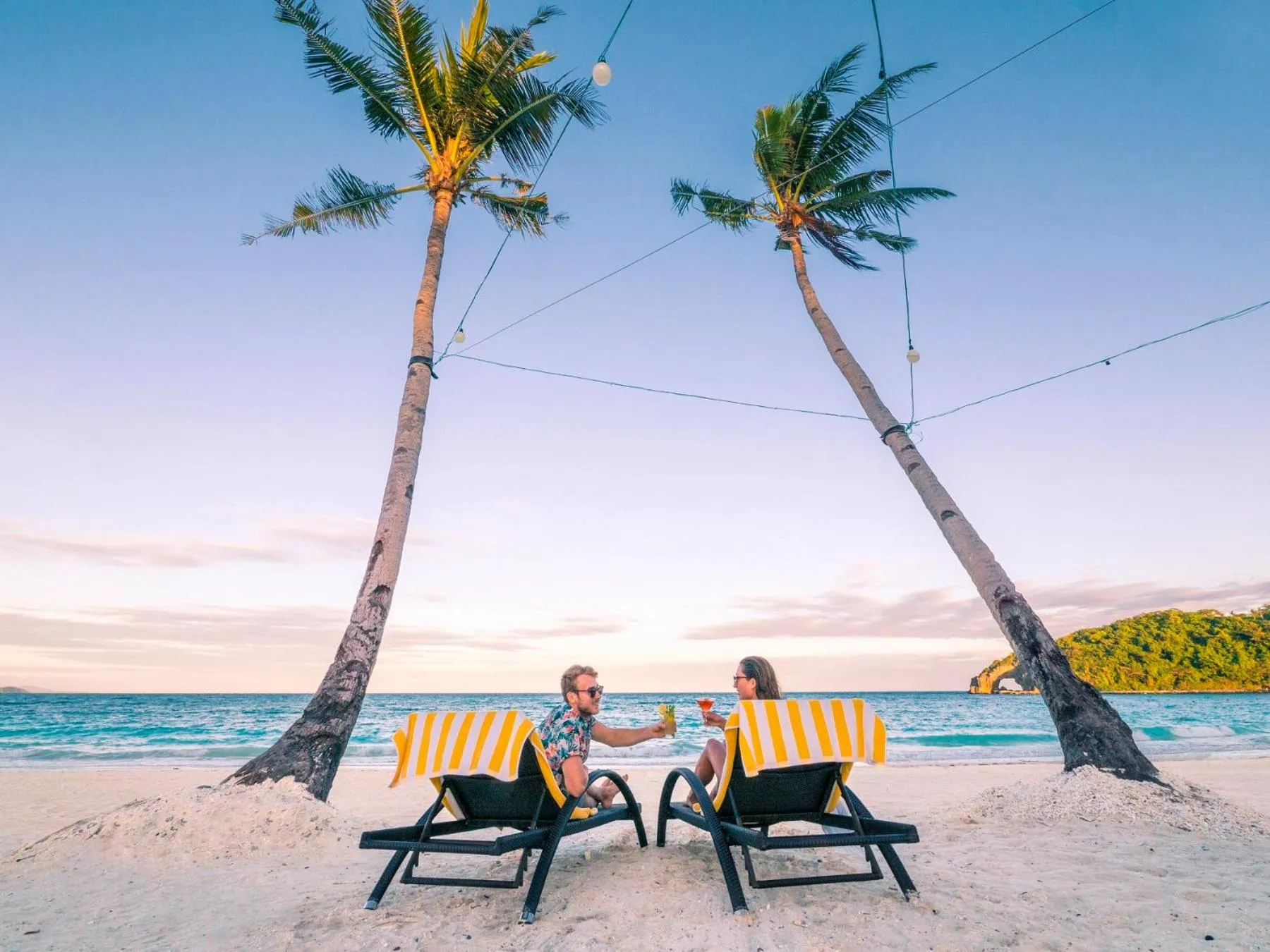 People in Savoy Hotel Boracay near Newcoast Beach