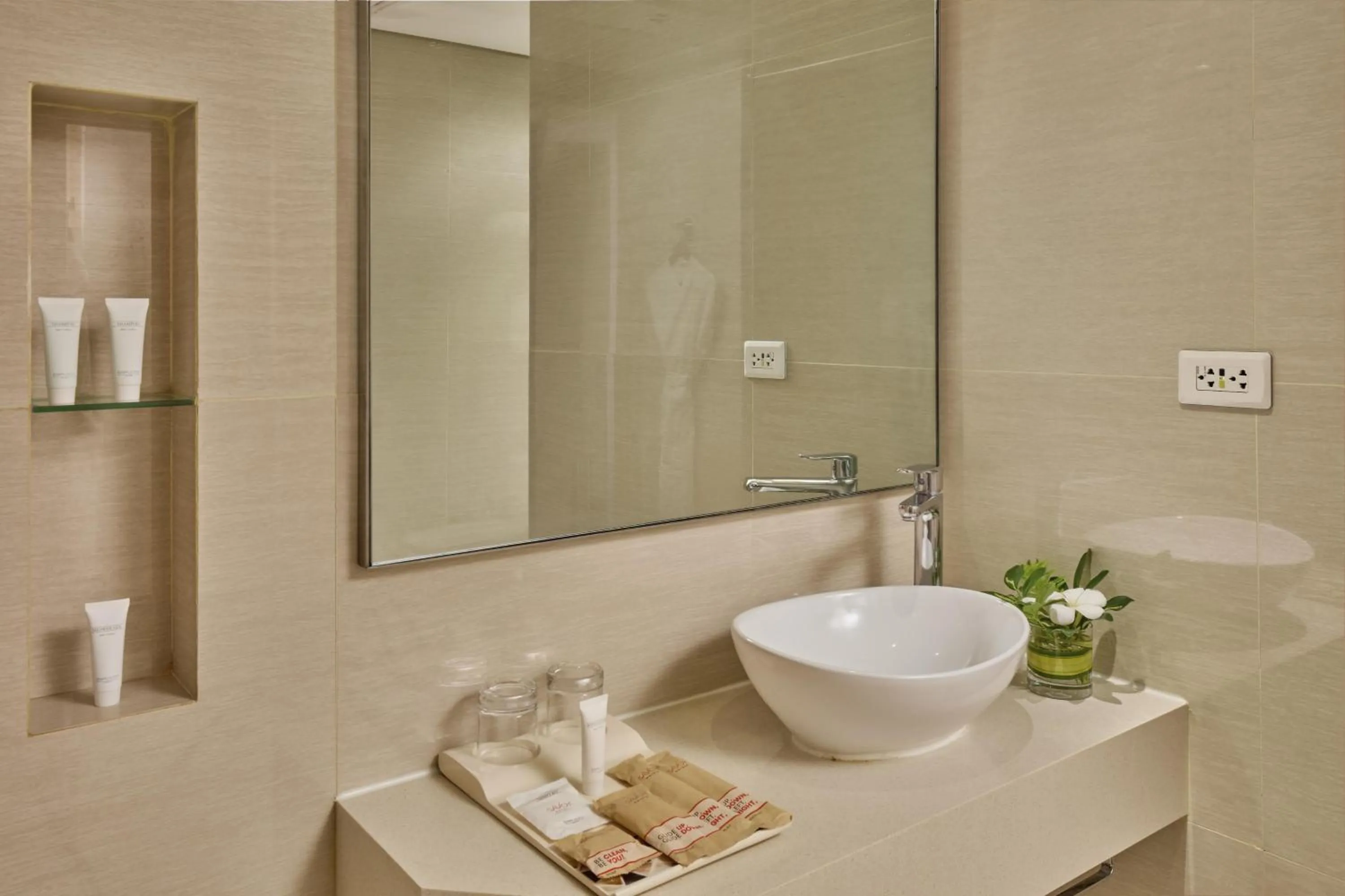 Bathroom in Savoy Hotel Boracay near Newcoast Beach