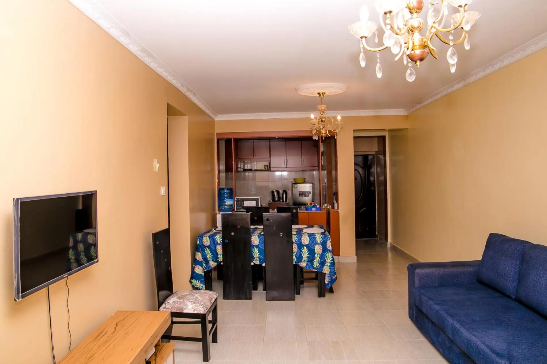 Living room in Nairobi Airport Apartments