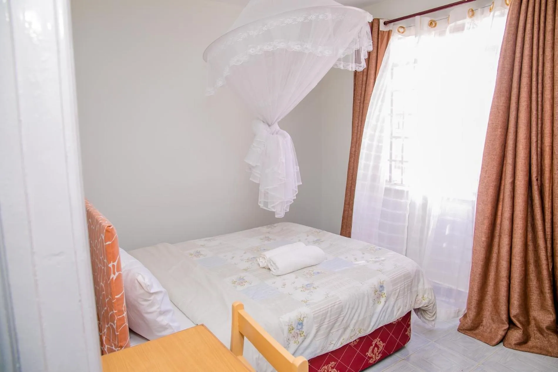 Bed in Nairobi Airport Apartments