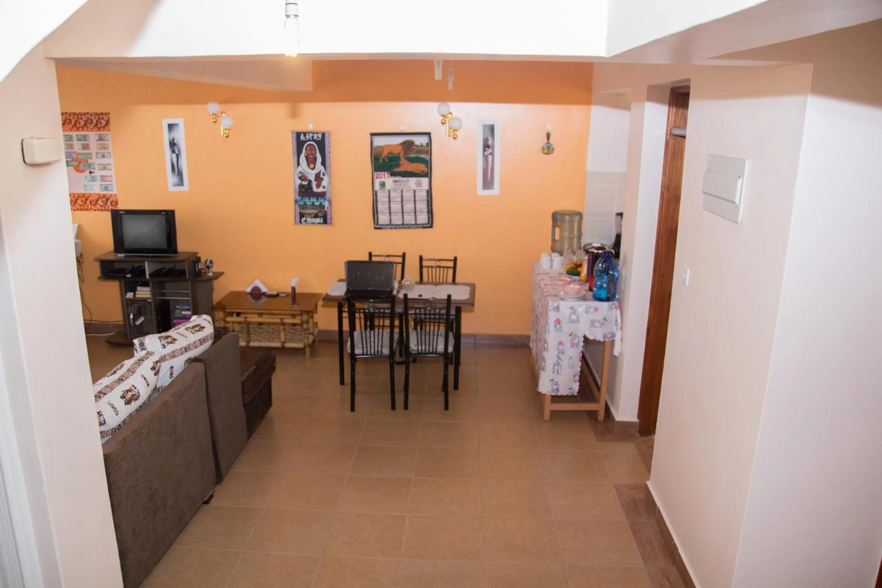 Communal lounge/ TV room in Nairobi Airport Apartments