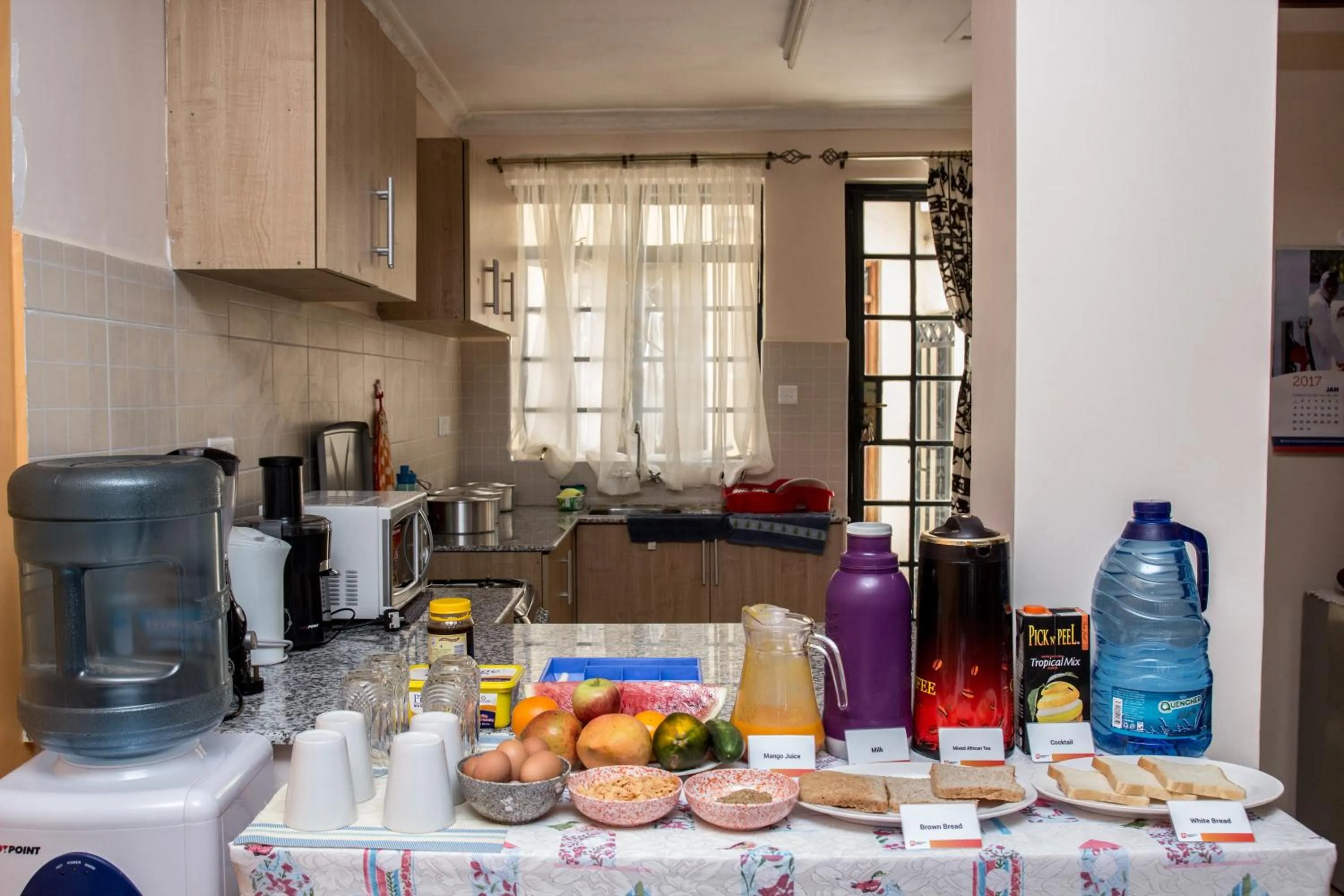 English/Irish breakfast in Nairobi Airport Apartments