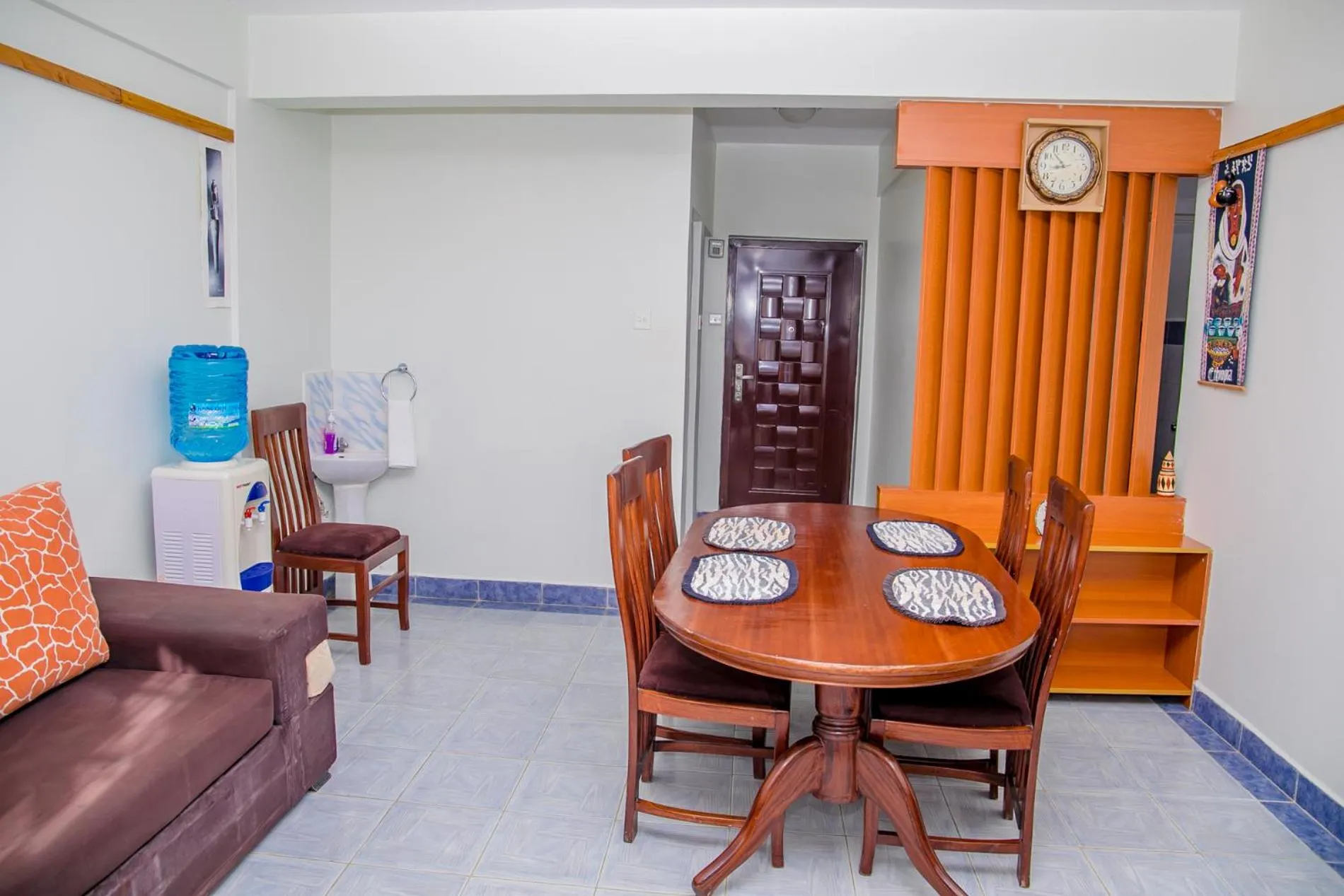Seating area in Nairobi Airport Apartments