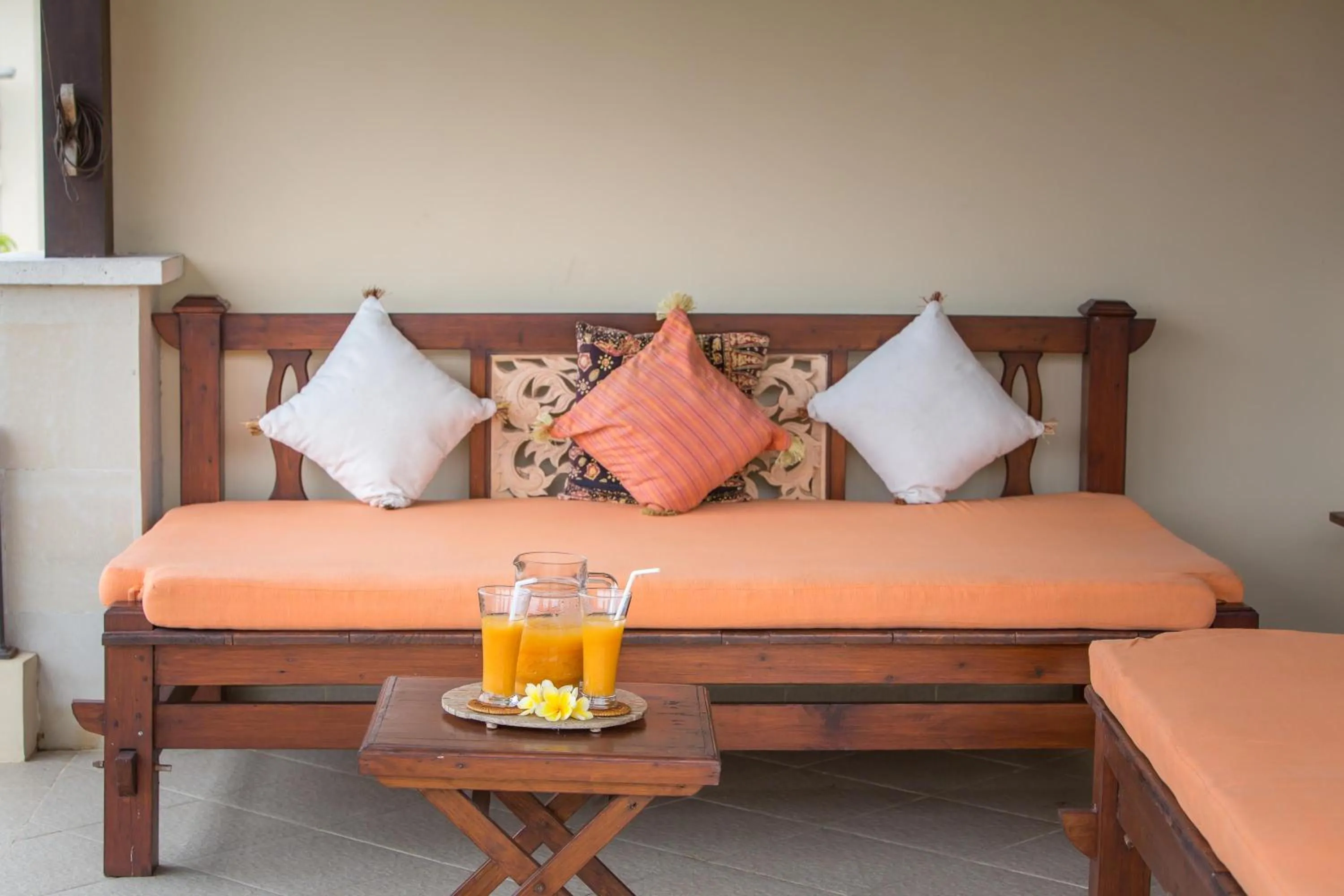 Seating area in The Reika Villas by Nagisa Bali