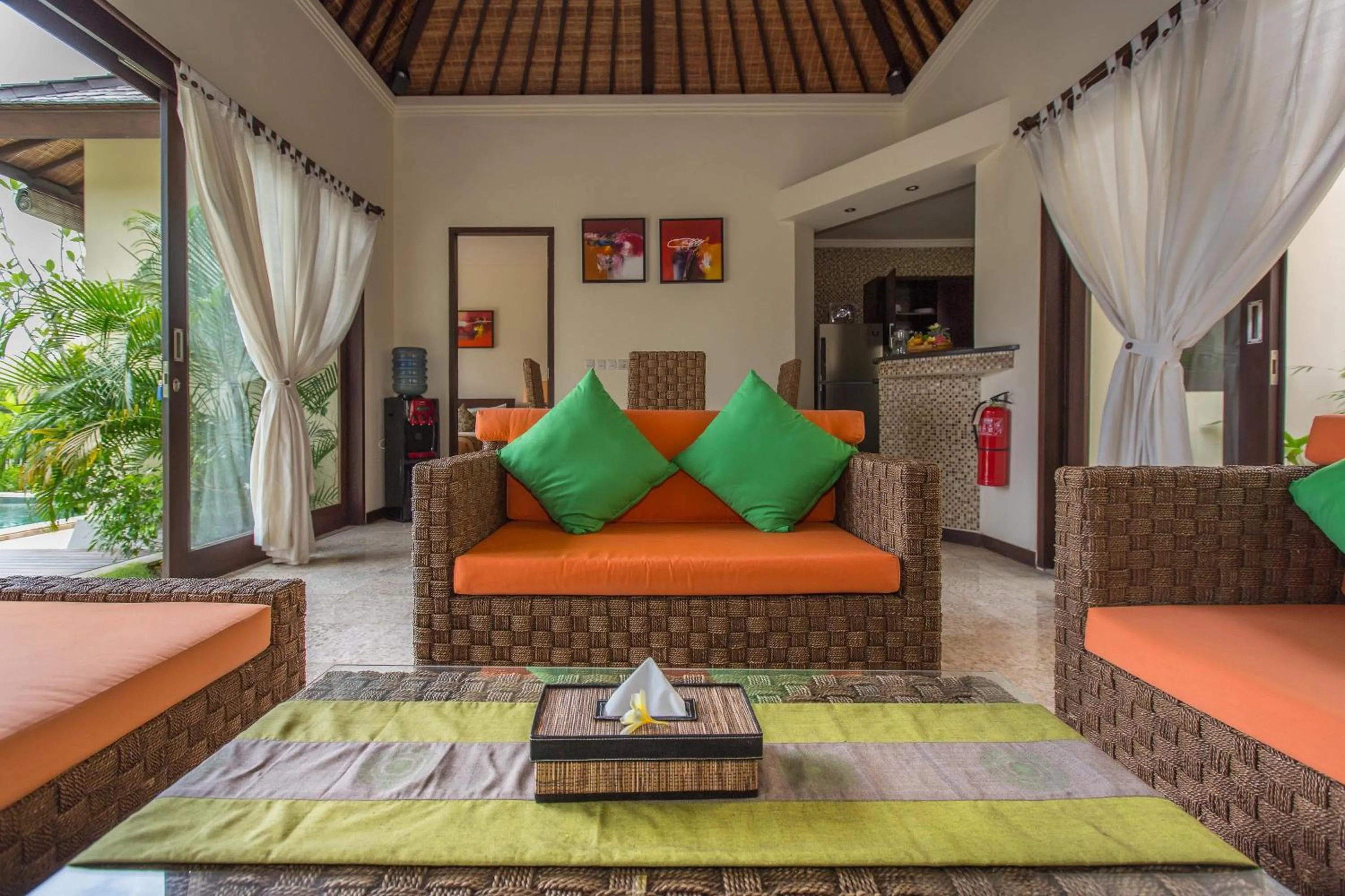 Living room in The Reika Villas by Nagisa Bali