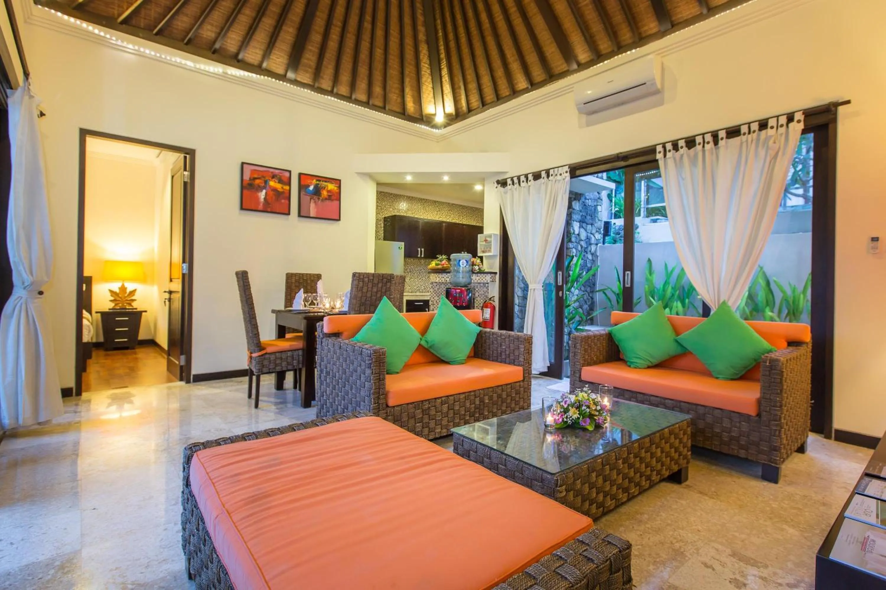 Living room in The Reika Villas by Nagisa Bali