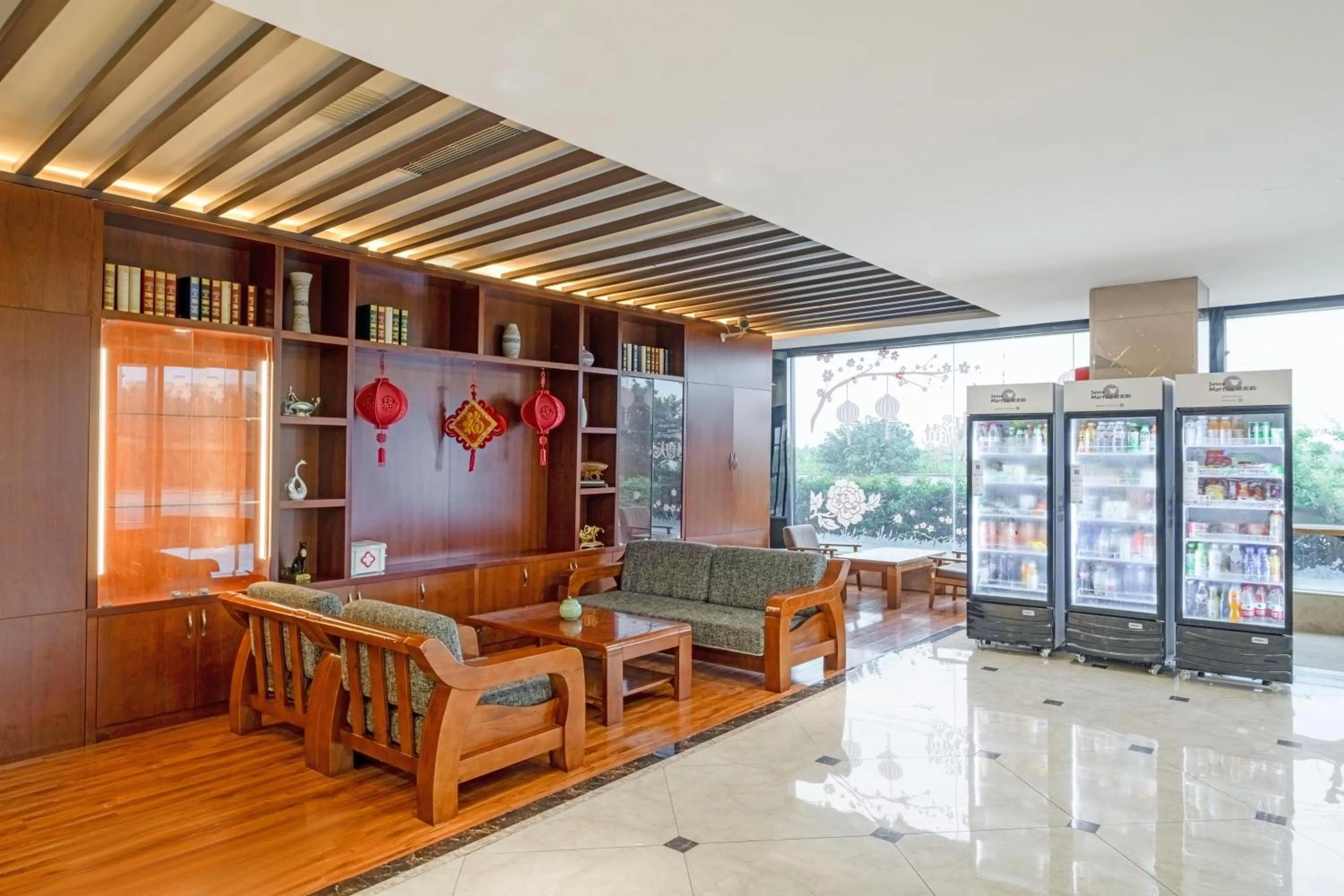 Seating area in Bo Ai International Hotel Shanghai Pudong Airport Branch-Provide shuttle services to Pudong Airport and Disneyland