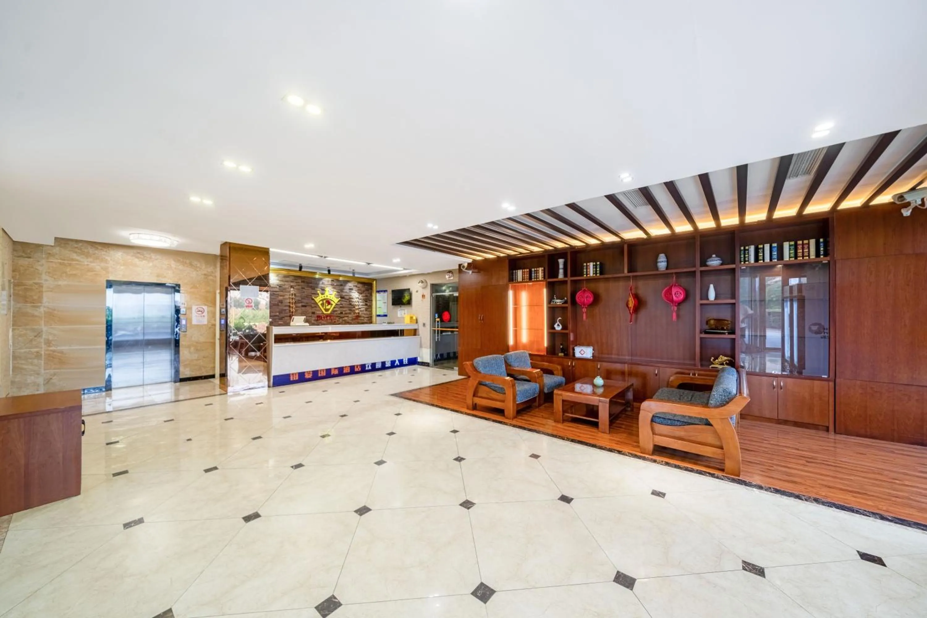 Seating area in Bo Ai International Hotel Shanghai Pudong Airport Branch-Provide shuttle services to Pudong Airport and Disneyland