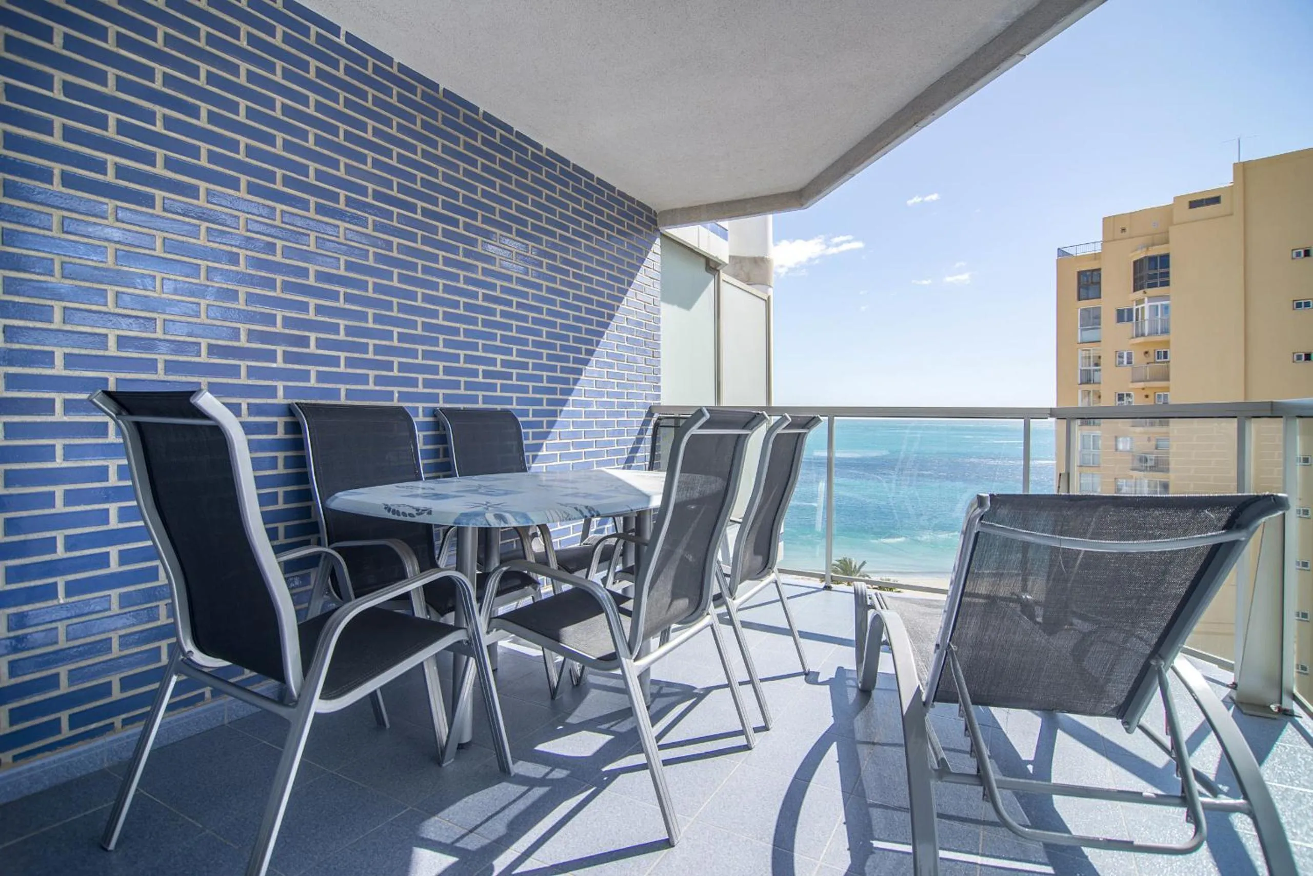 Balcony/Terrace in Apartamentos Hipocampos Calpe Rent Apart