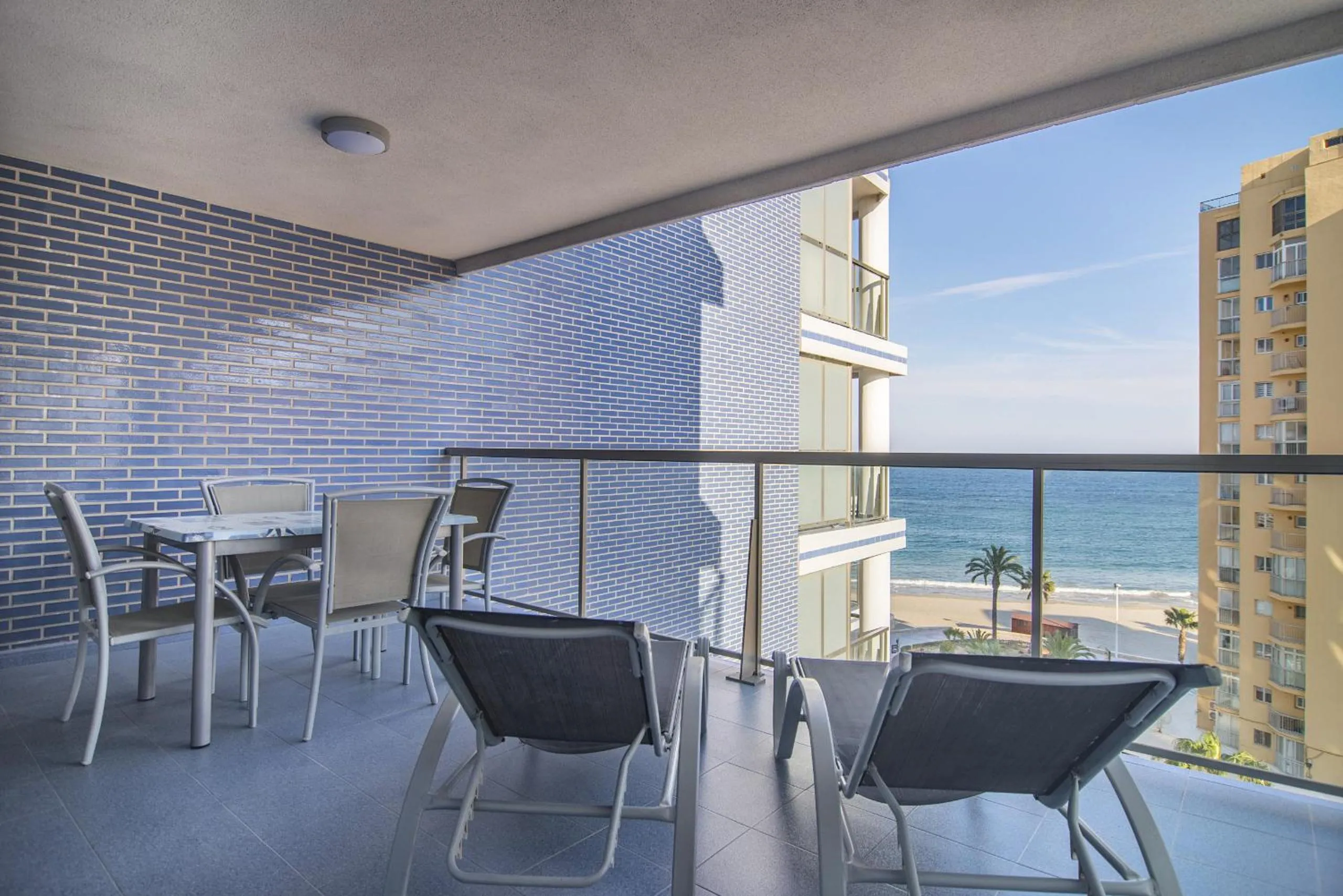 Balcony/Terrace in Apartamentos Hipocampos Calpe Rent Apart