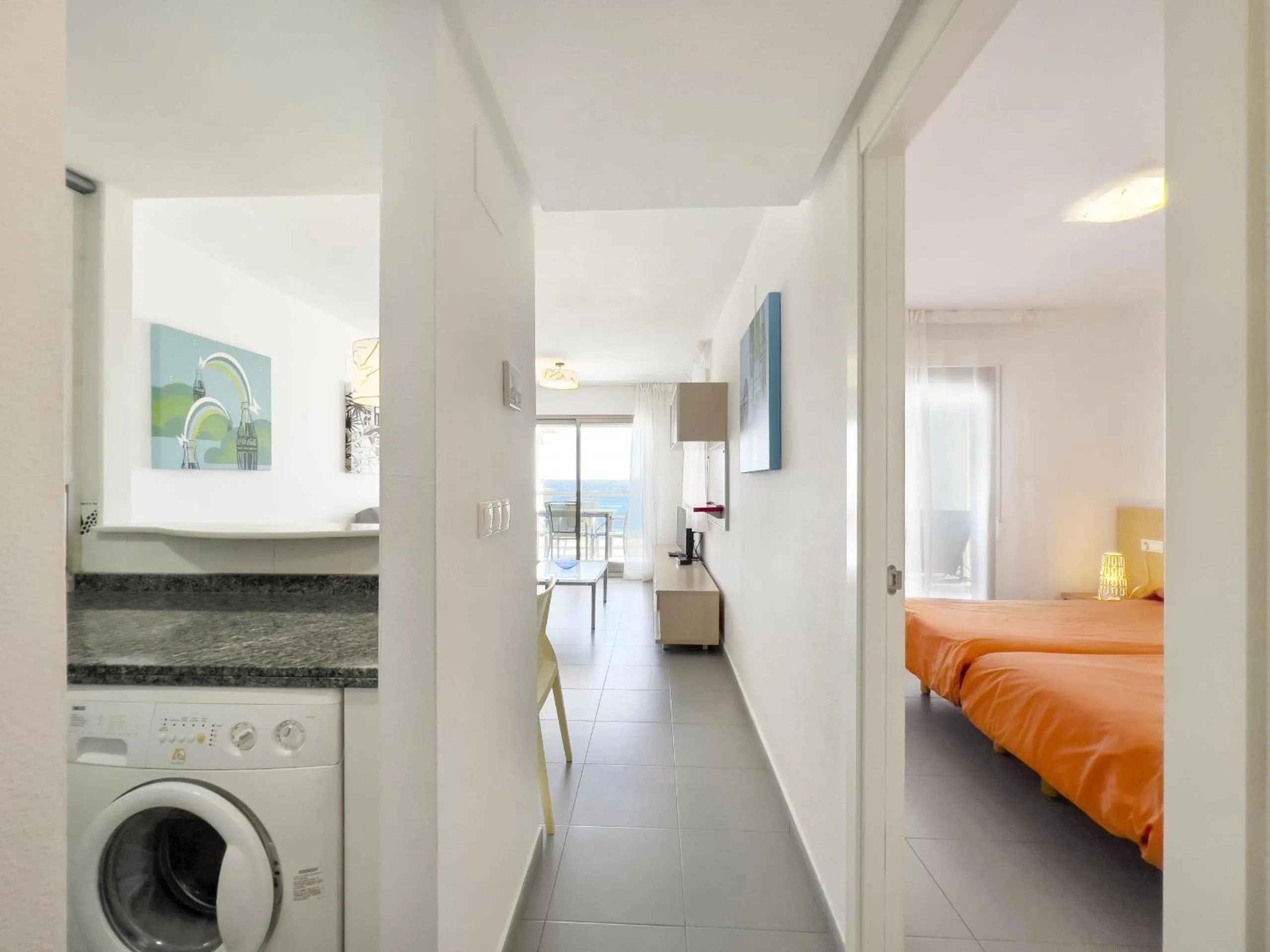 Decorative detail, Bed in Apartamentos Hipocampos Calpe Rent Apart