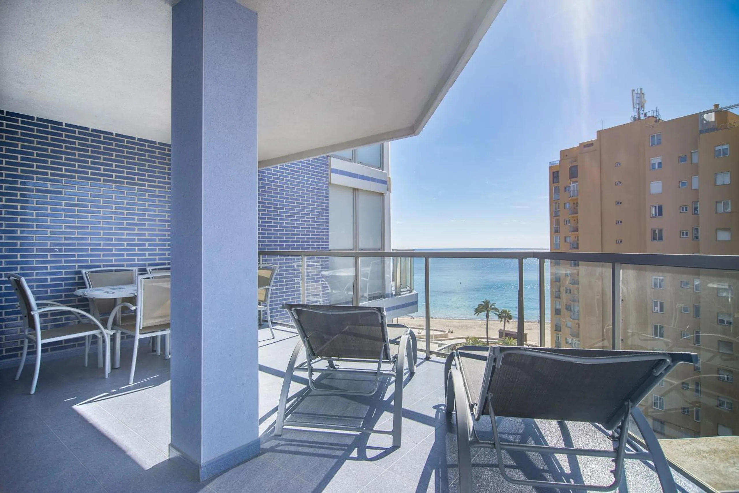 Balcony/Terrace in Apartamentos Hipocampos Calpe Rent Apart