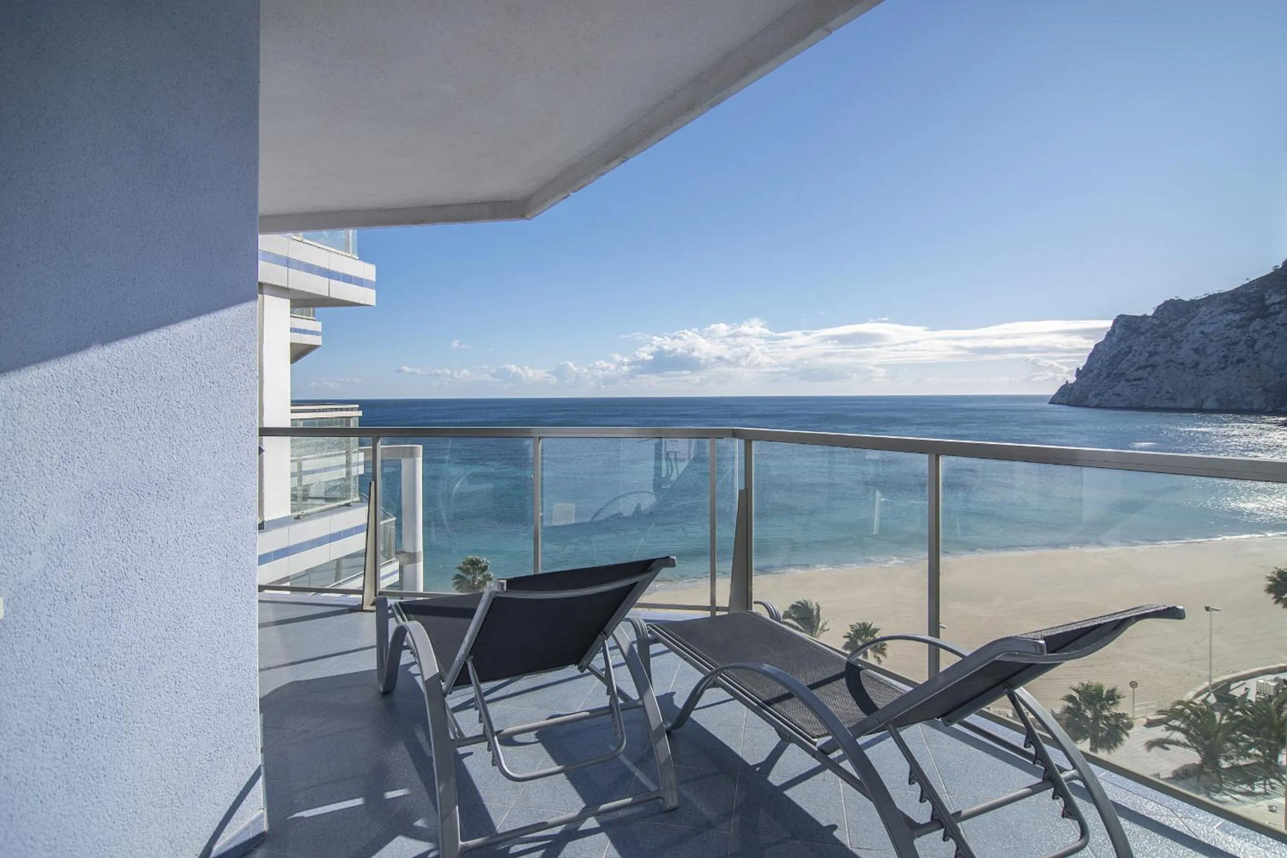 Balcony/Terrace in Apartamentos Hipocampos Calpe Rent Apart