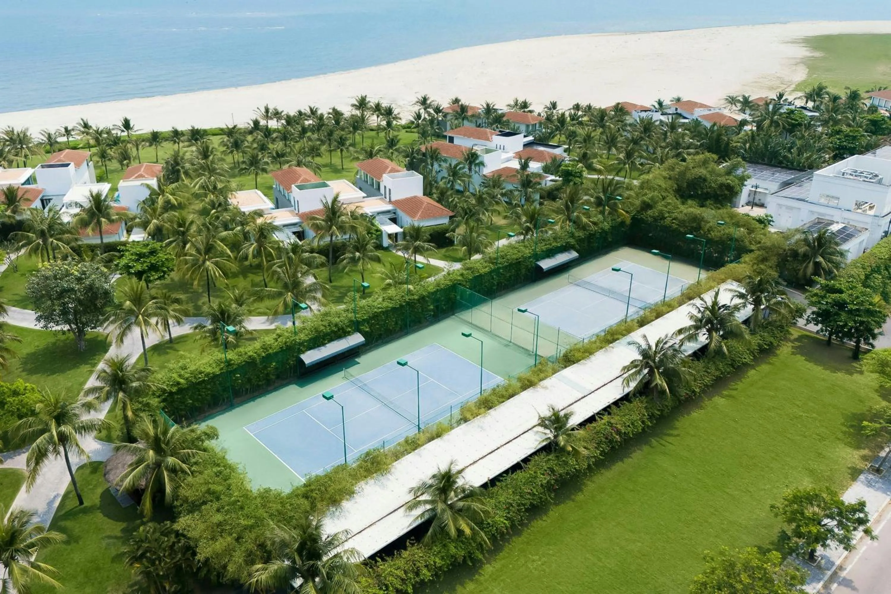 Tennis court in Renaissance Danang Hoi An Resort & Spa