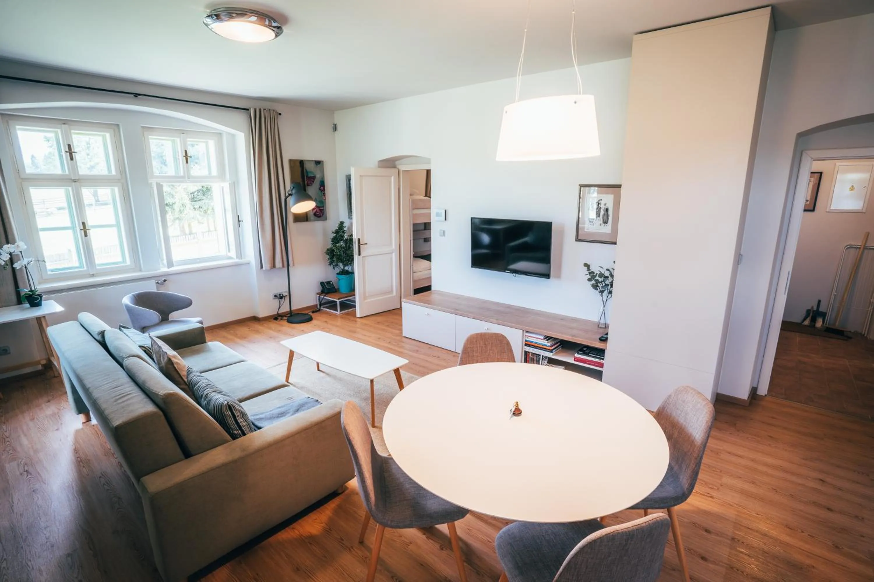 Living room in Aparthotel & Wellness Knížecí cesta