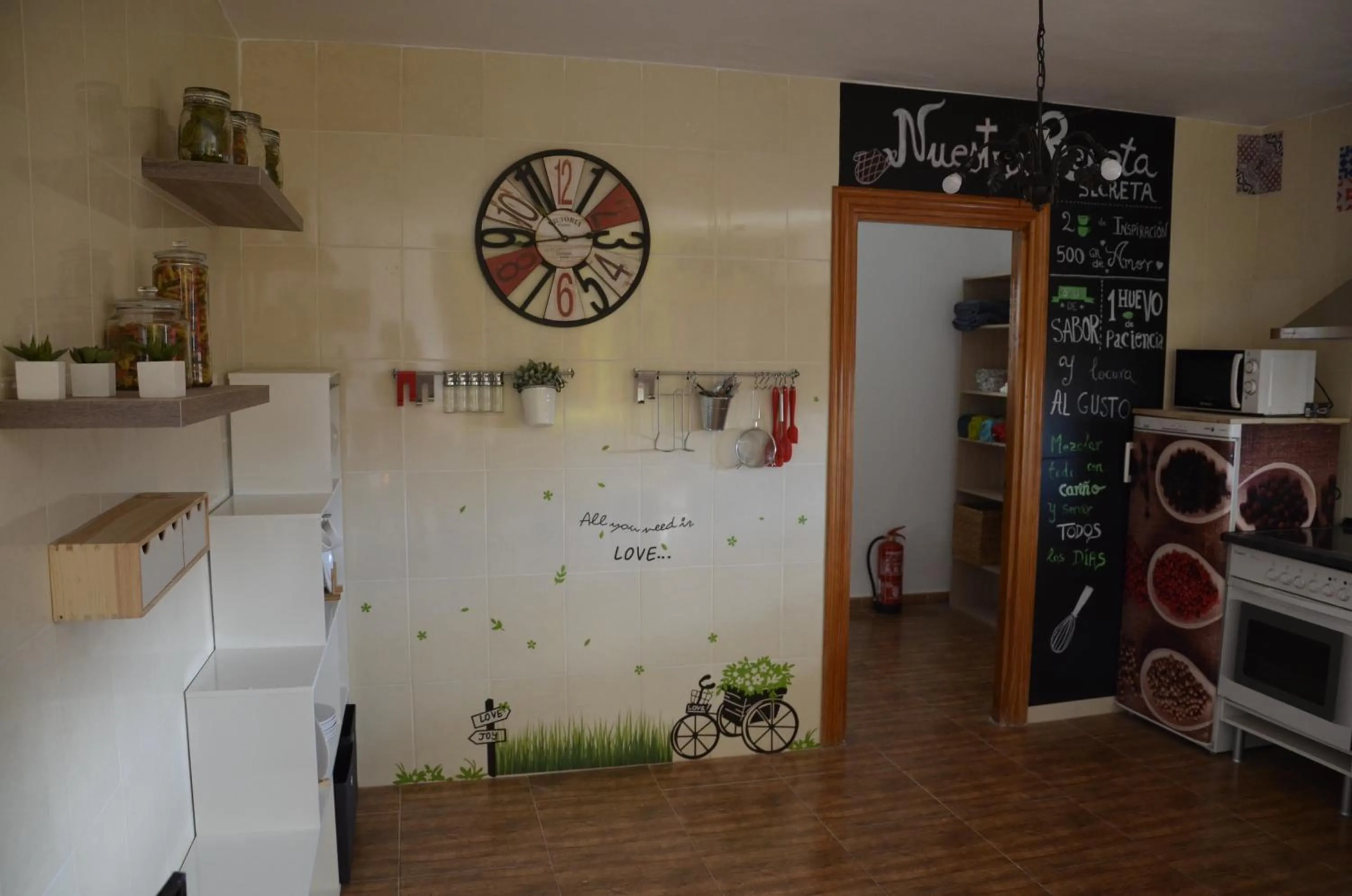 Kitchen or kitchenette in Cortijo Rural El Escondite