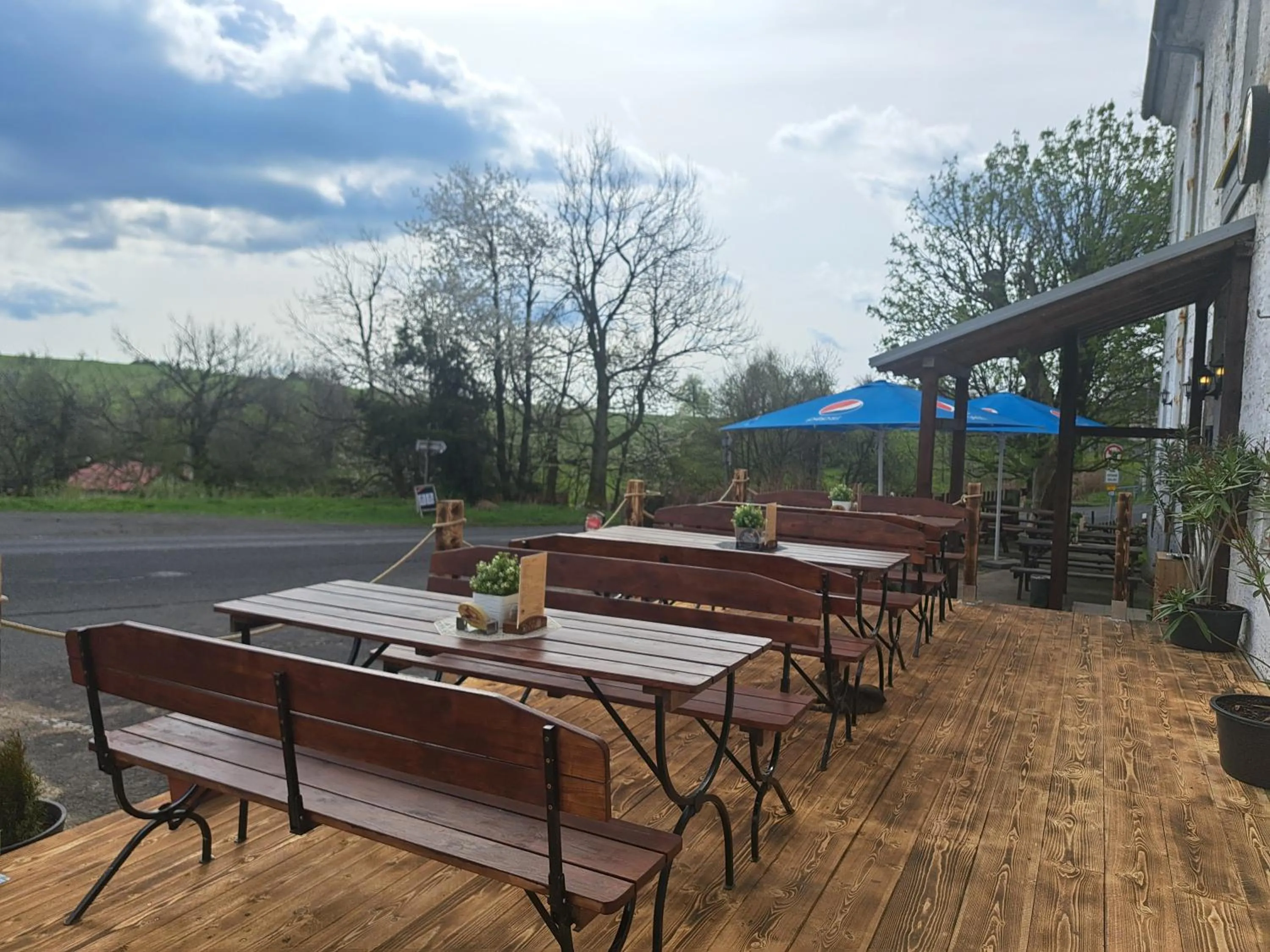Seating area in Pension U Johnů