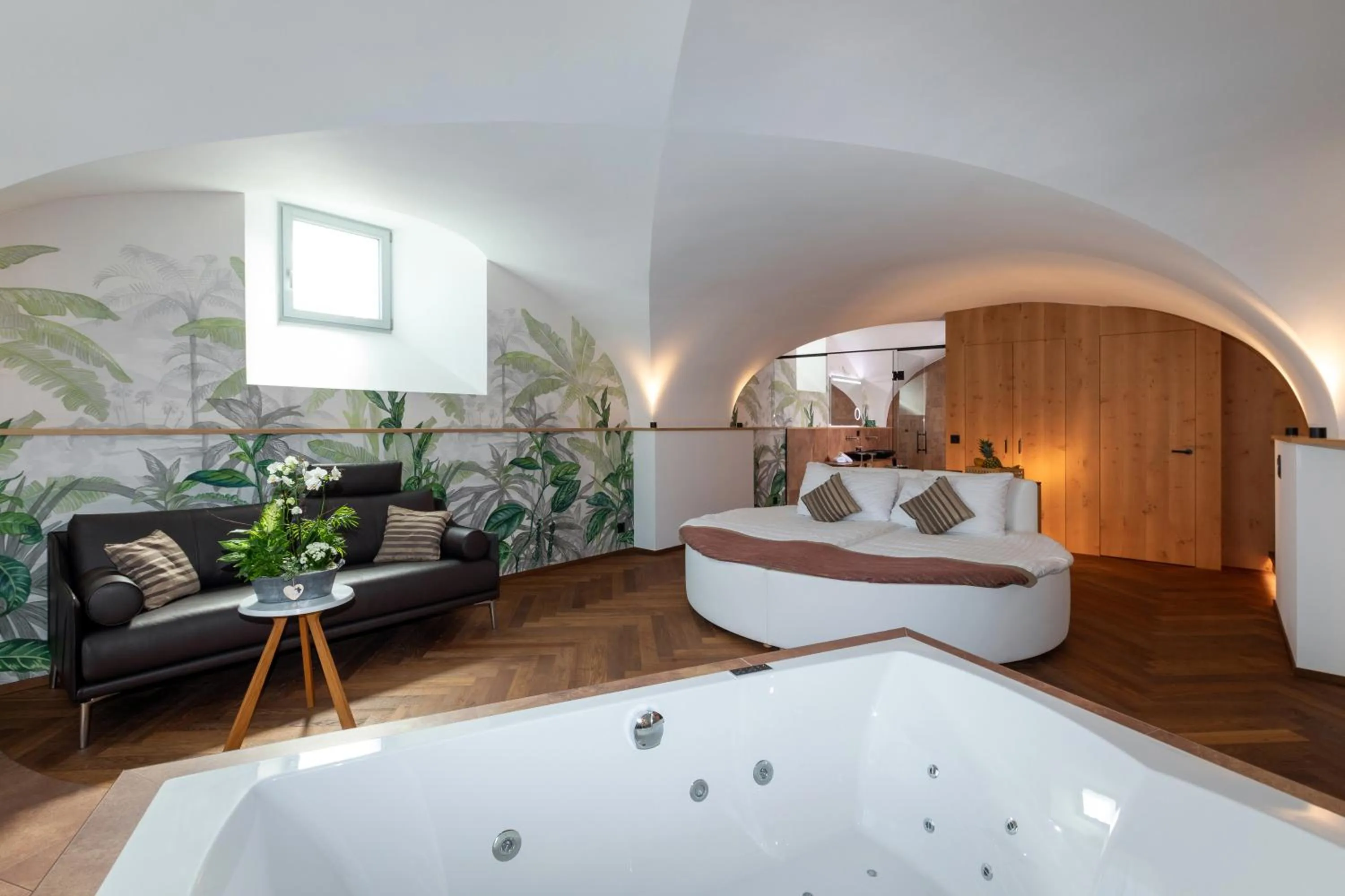 Bed in Romantik Hotel le Vignier