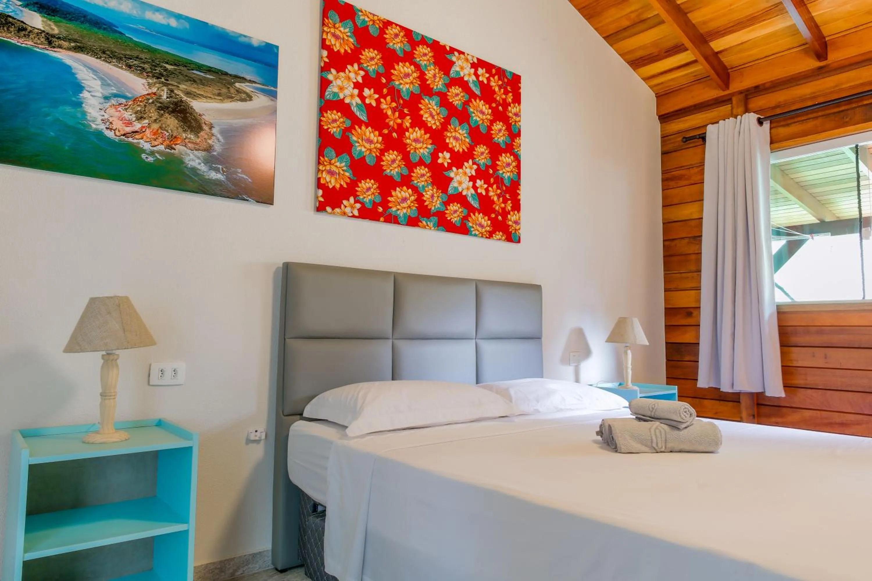 Bed in Pousada Plancton