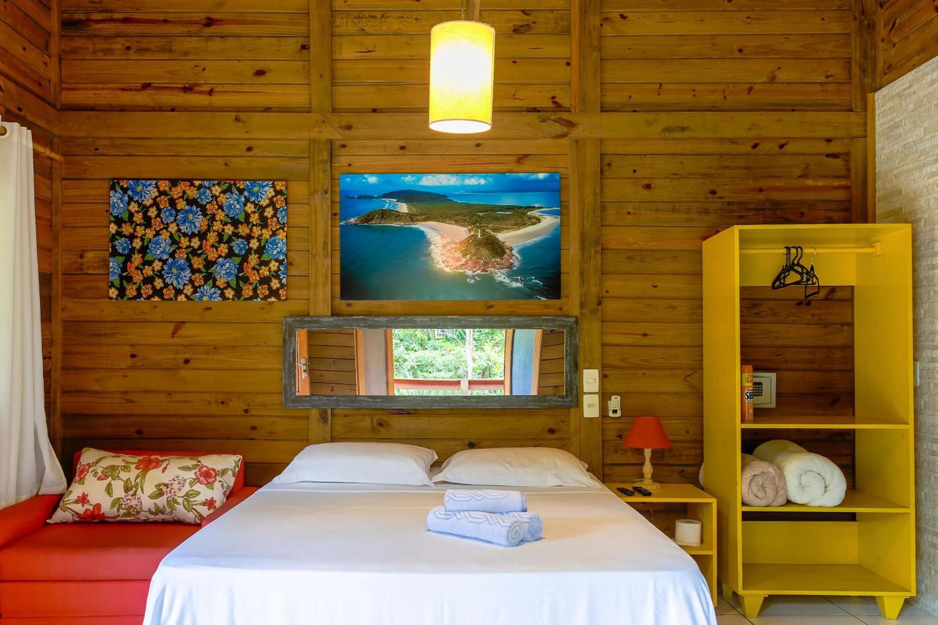 Bed in Pousada Plancton