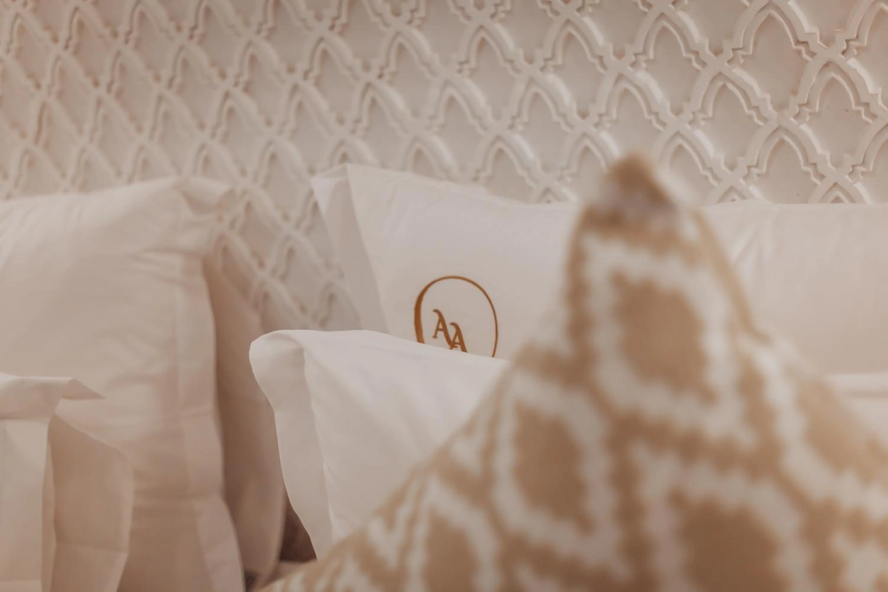 Decorative detail, Bed in Riad Andallaspa